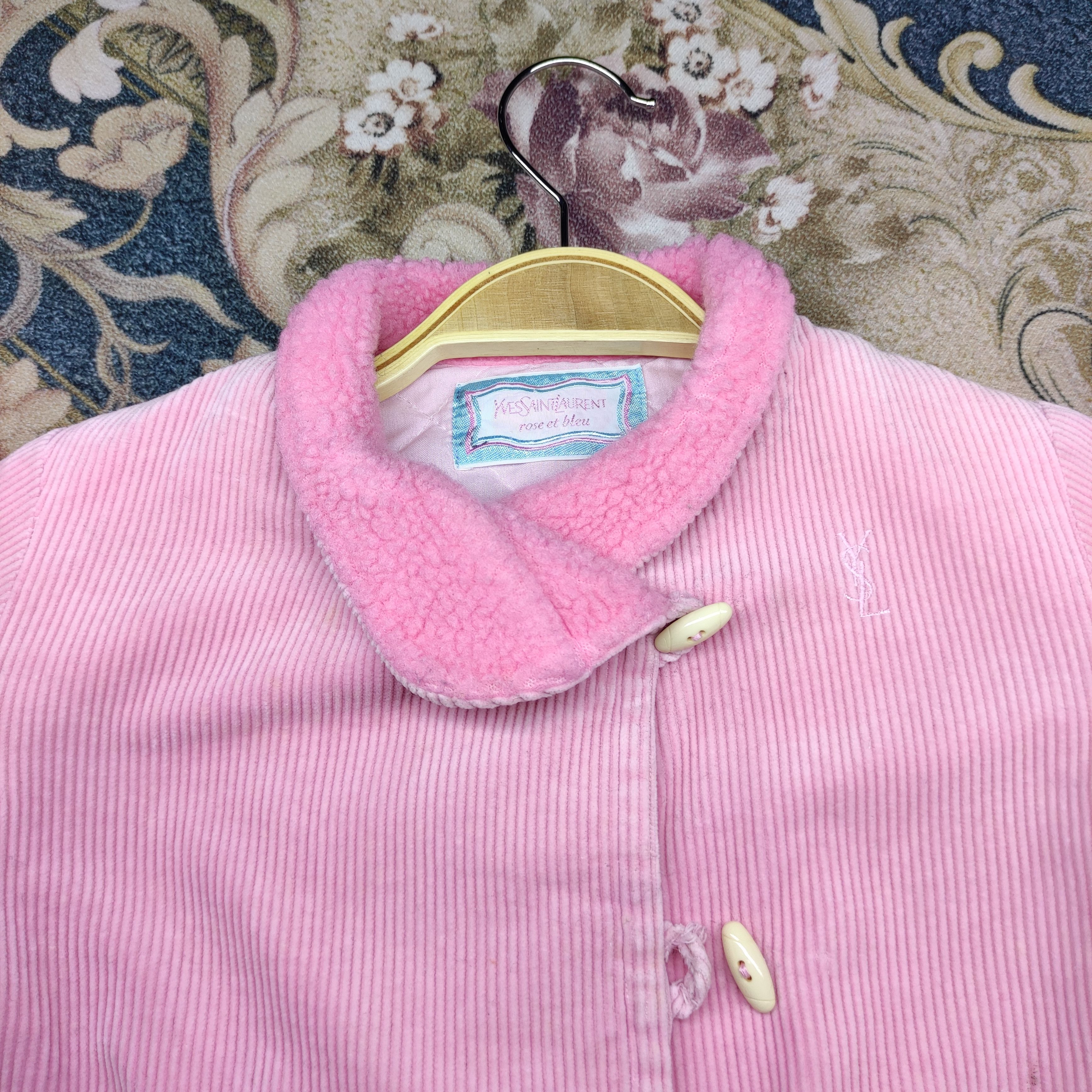 Yves Saint Laurent Rare Yves Saint Laurent Corduroy Sherpa Kids Jacket Size US XXS / EU 40 - 6 Thumbnail