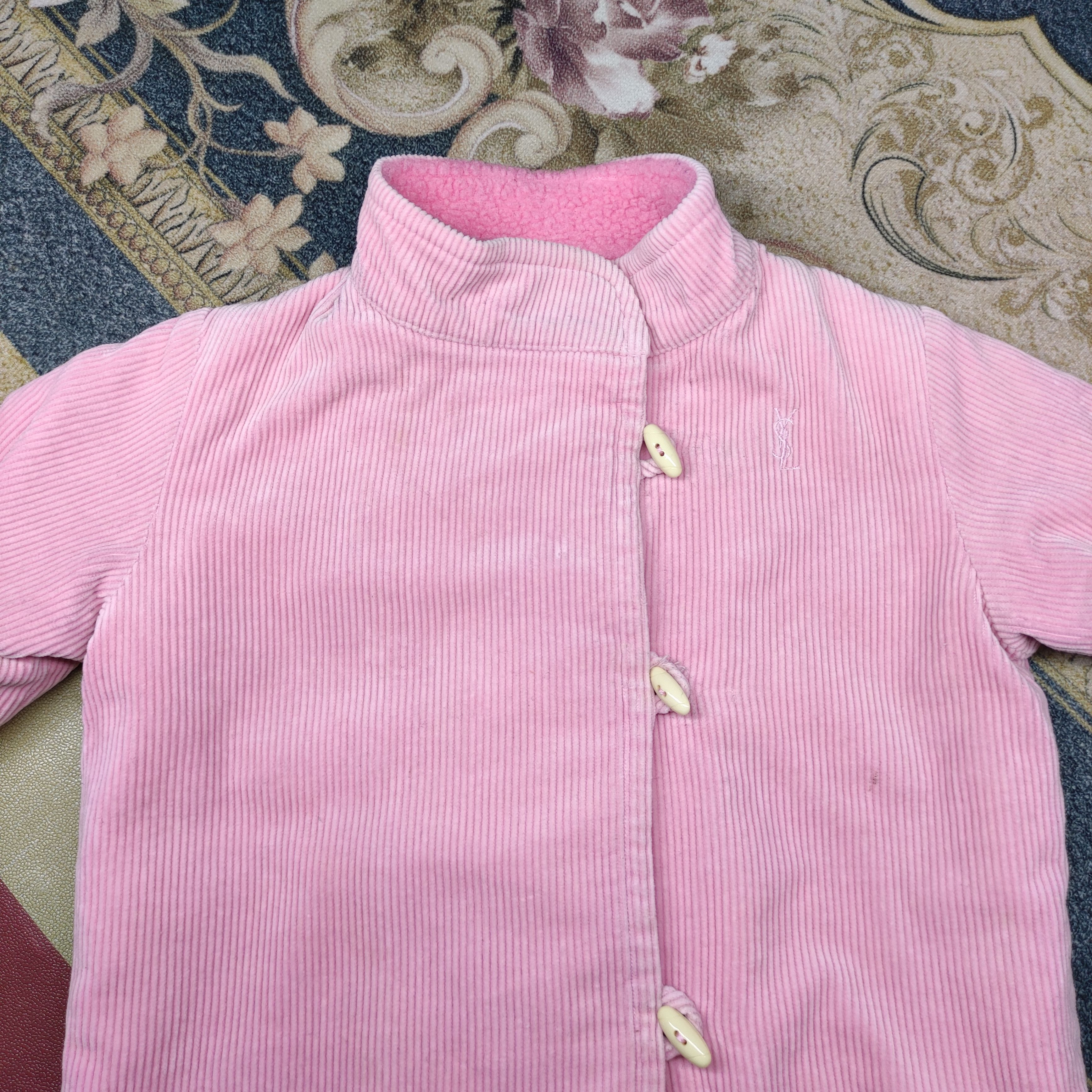 Yves Saint Laurent Rare Yves Saint Laurent Corduroy Sherpa Kids Jacket Size US XXS / EU 40 - 5 Thumbnail
