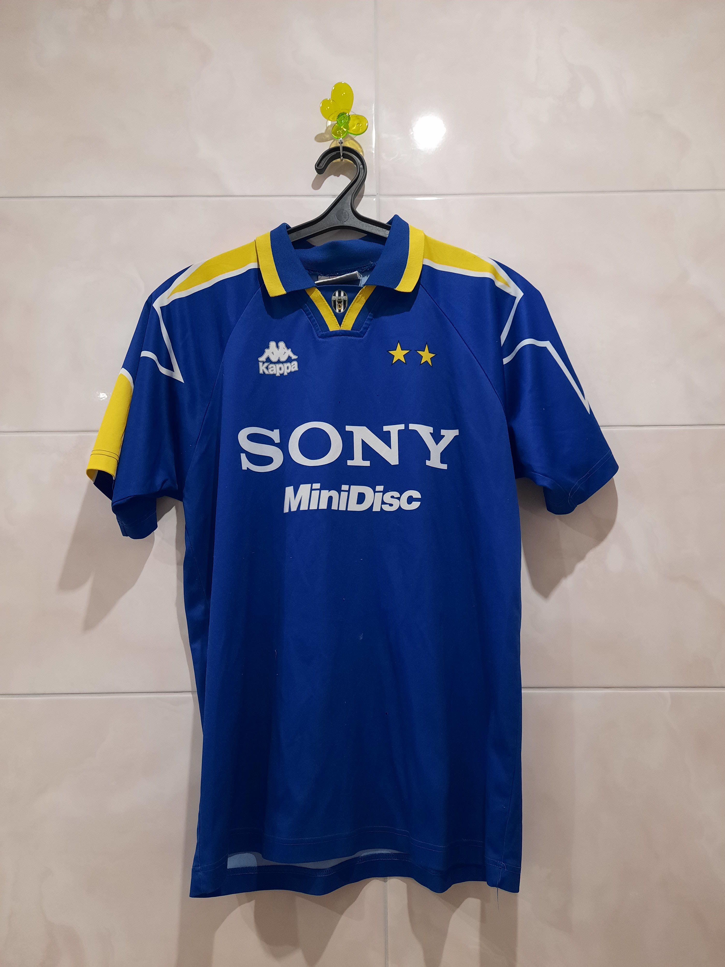 Maillot Extérieur Juventus 1995-1996 Kappa Sony, Manches Longues, Taille XL
