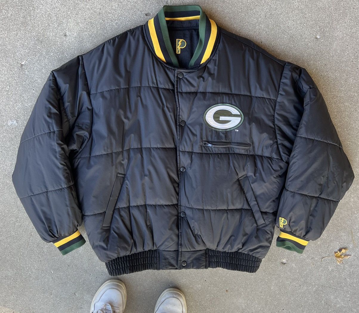 NFL Vintage REVERSIBLE Green Bay Packers pro player jacket Size US XL / EU 56 / 4 - 1 Thumbnail