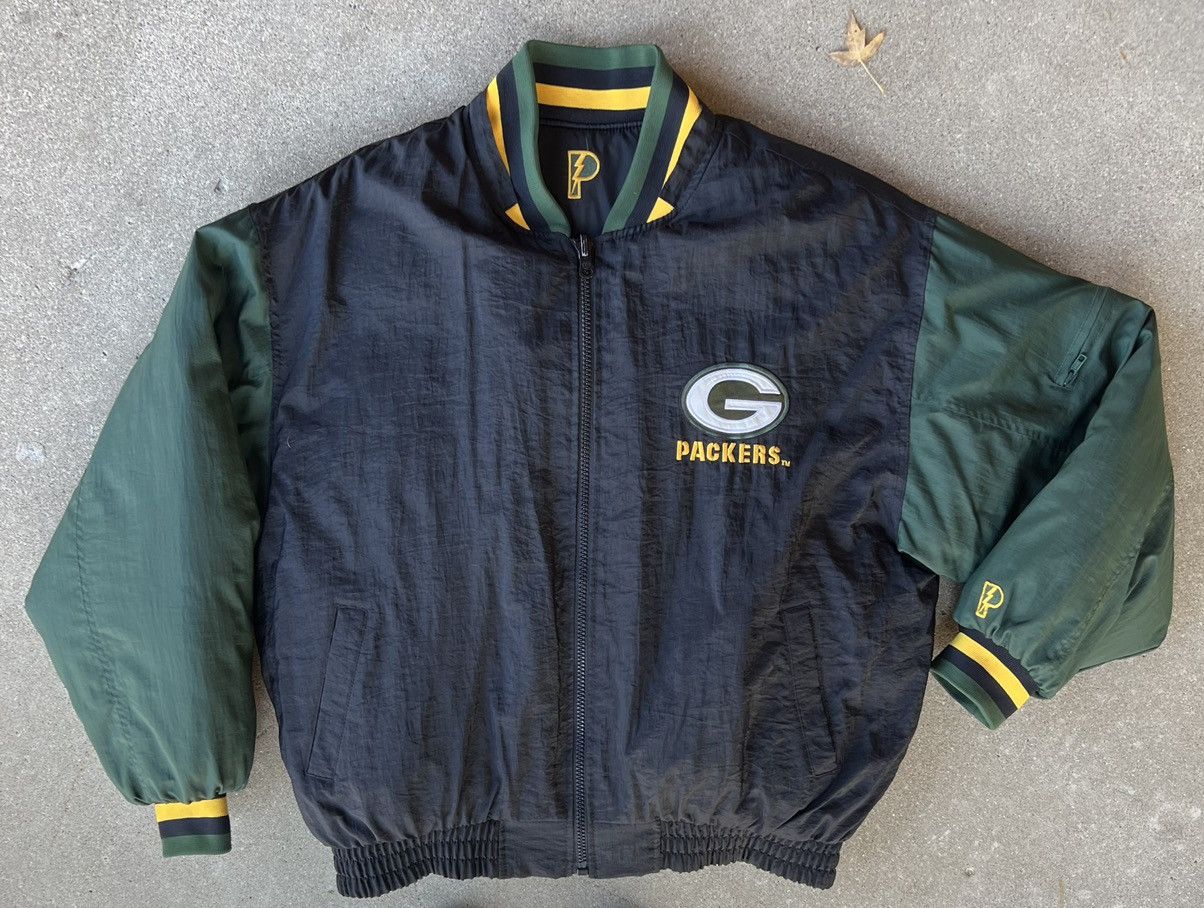 NFL Vintage REVERSIBLE Green Bay Packers pro player jacket Size US XL / EU 56 / 4 - 6 Thumbnail