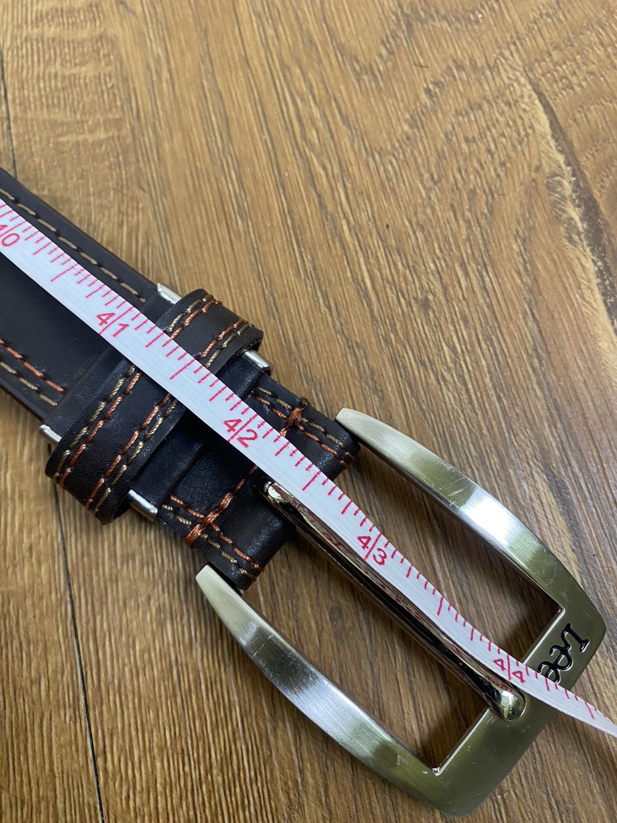 Lee Lee Brown Leather Belt Size ONE SIZE - 5 Thumbnail