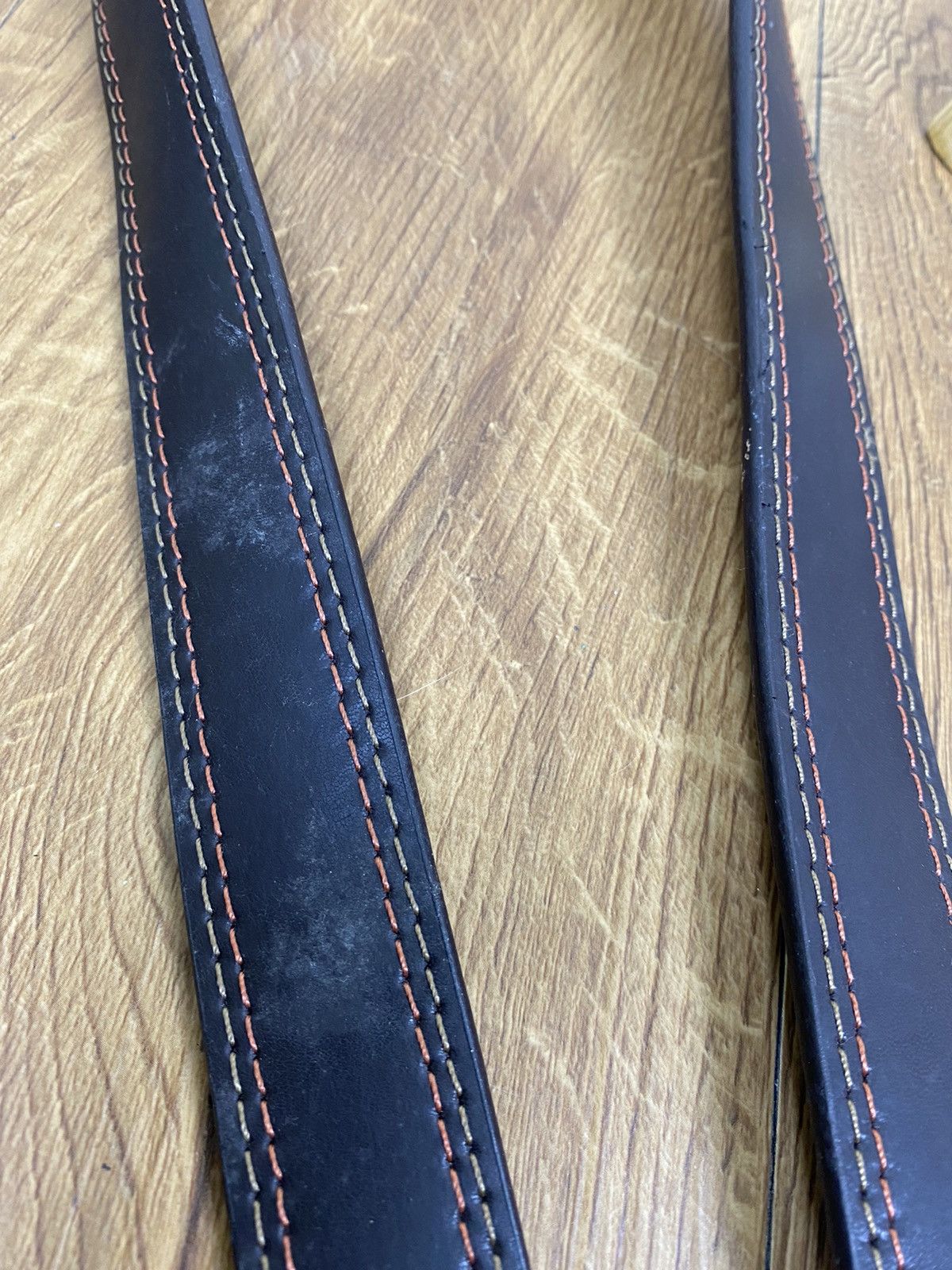 Lee Lee Brown Leather Belt Size ONE SIZE - 4 Thumbnail