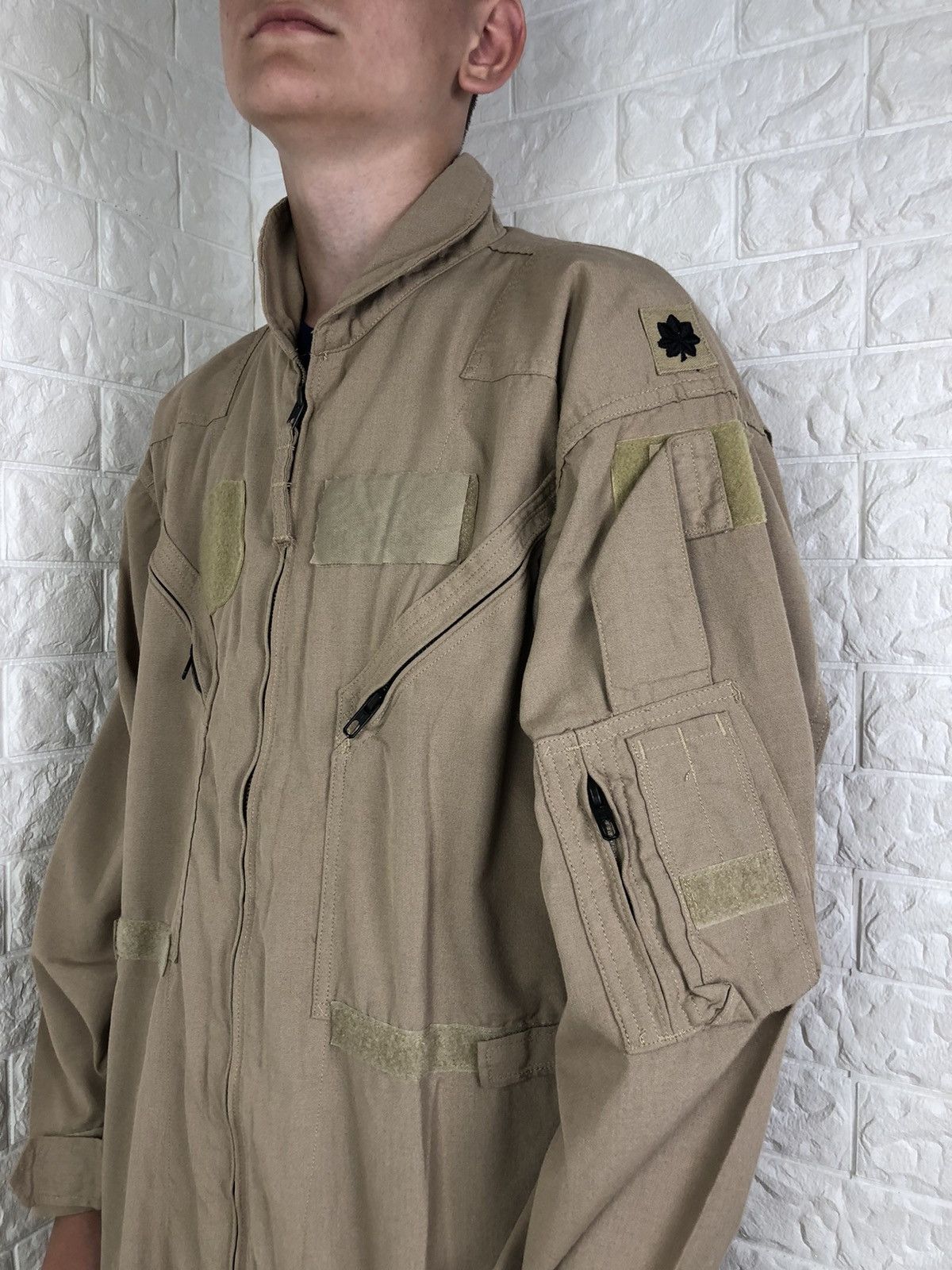 Vintage 70s US Army Utility CWU-27/P Flyers Coverall Jumpsuit Size US 42 / EU 58 - 6 Thumbnail