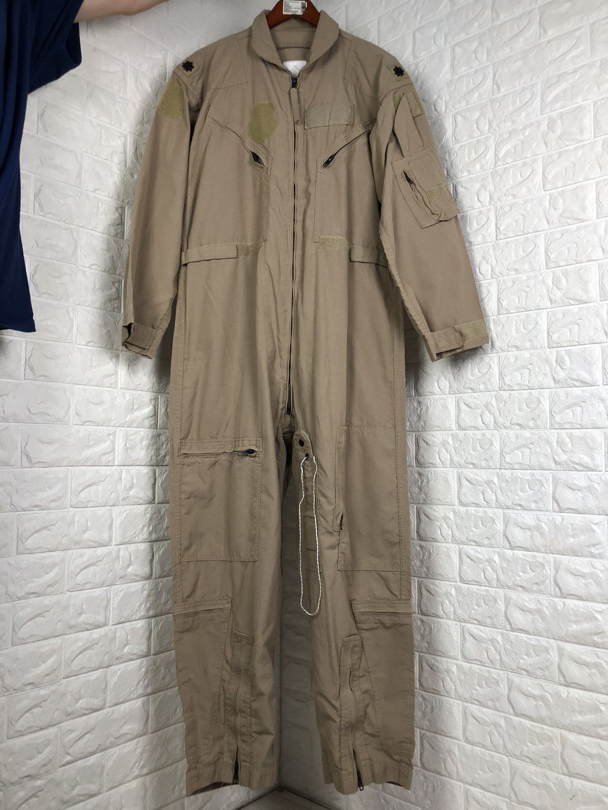 Vintage 70s US Army Utility CWU-27/P Flyers Coverall Jumpsuit Size US 42 / EU 58 - 10 Thumbnail
