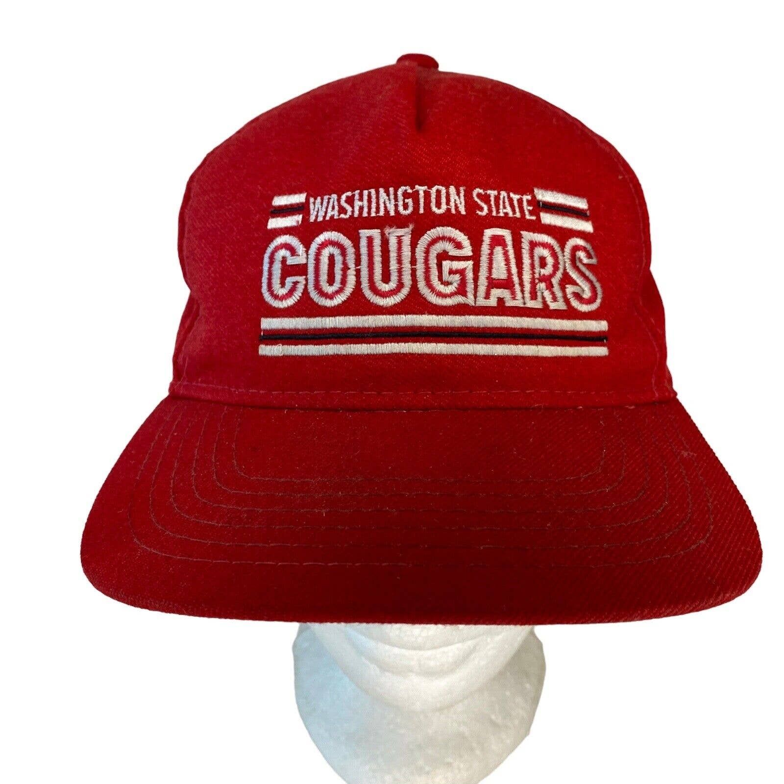 Vintage Vintage Washington State Cougars Hat Snap Back Trucker WSU Size ONE SIZE - 1 Preview