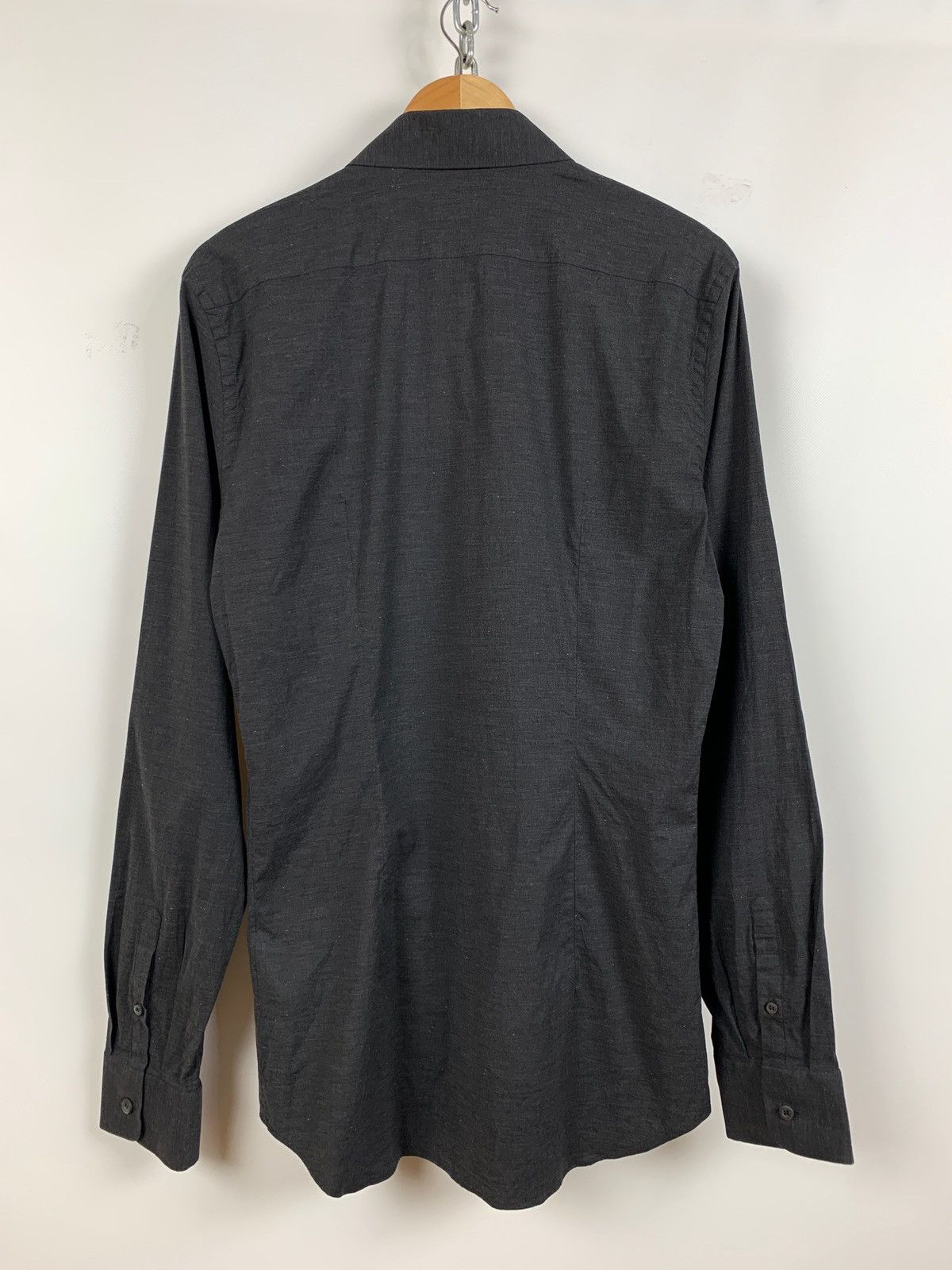 Prada Grey Button Up Long Sleeve Shirt