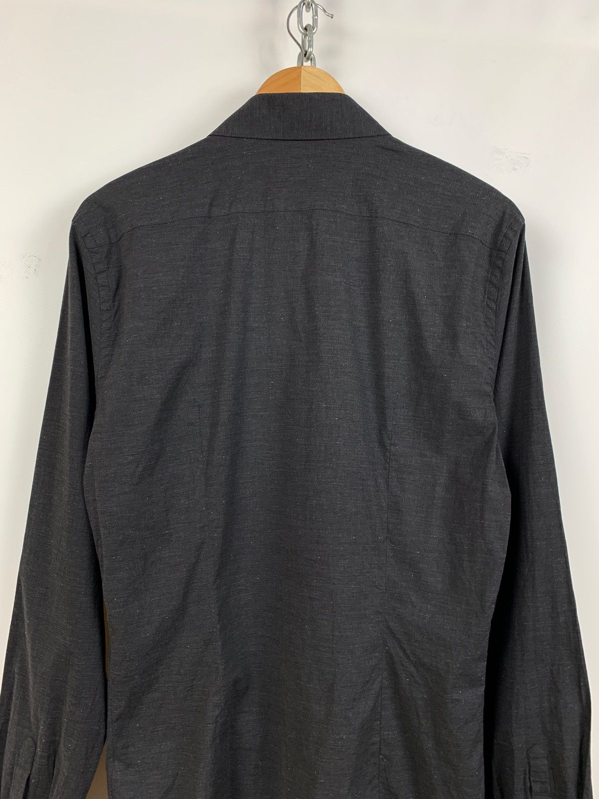 Prada Grey Button Up Long Sleeve Shirt