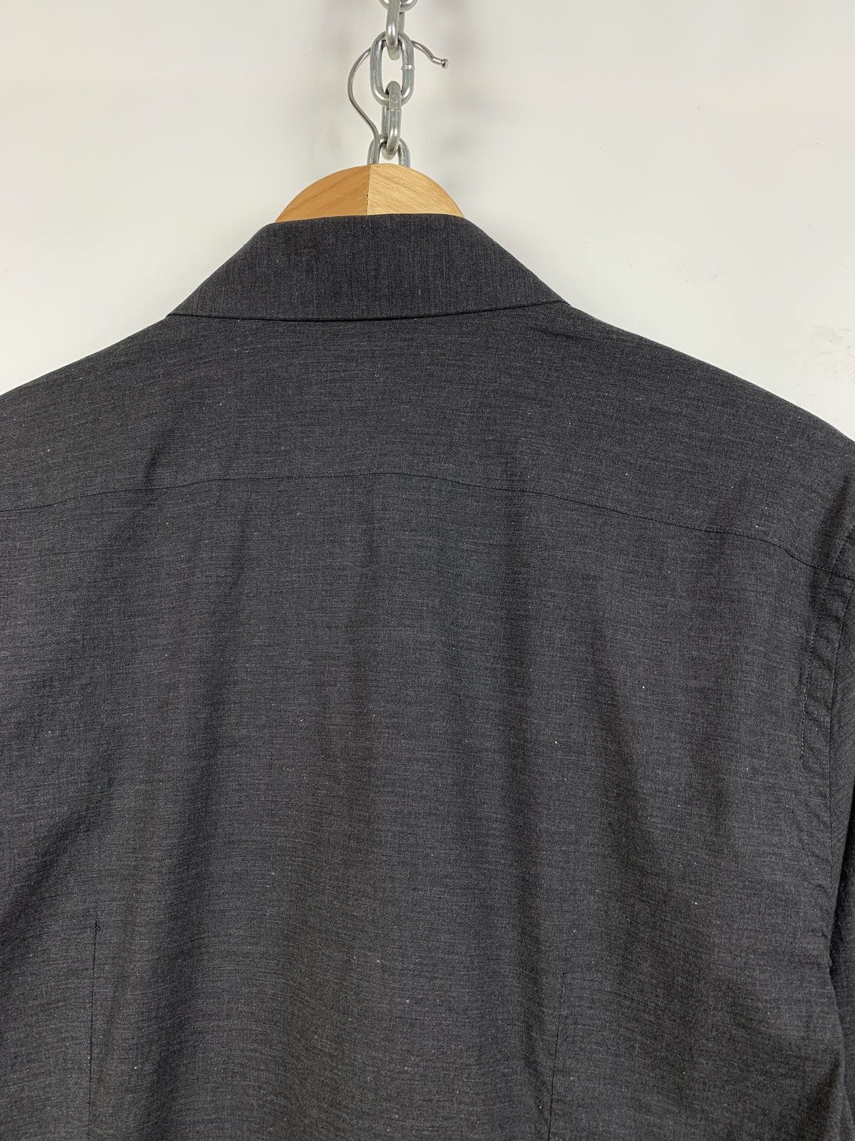 Prada Grey Button Up Long Sleeve Shirt