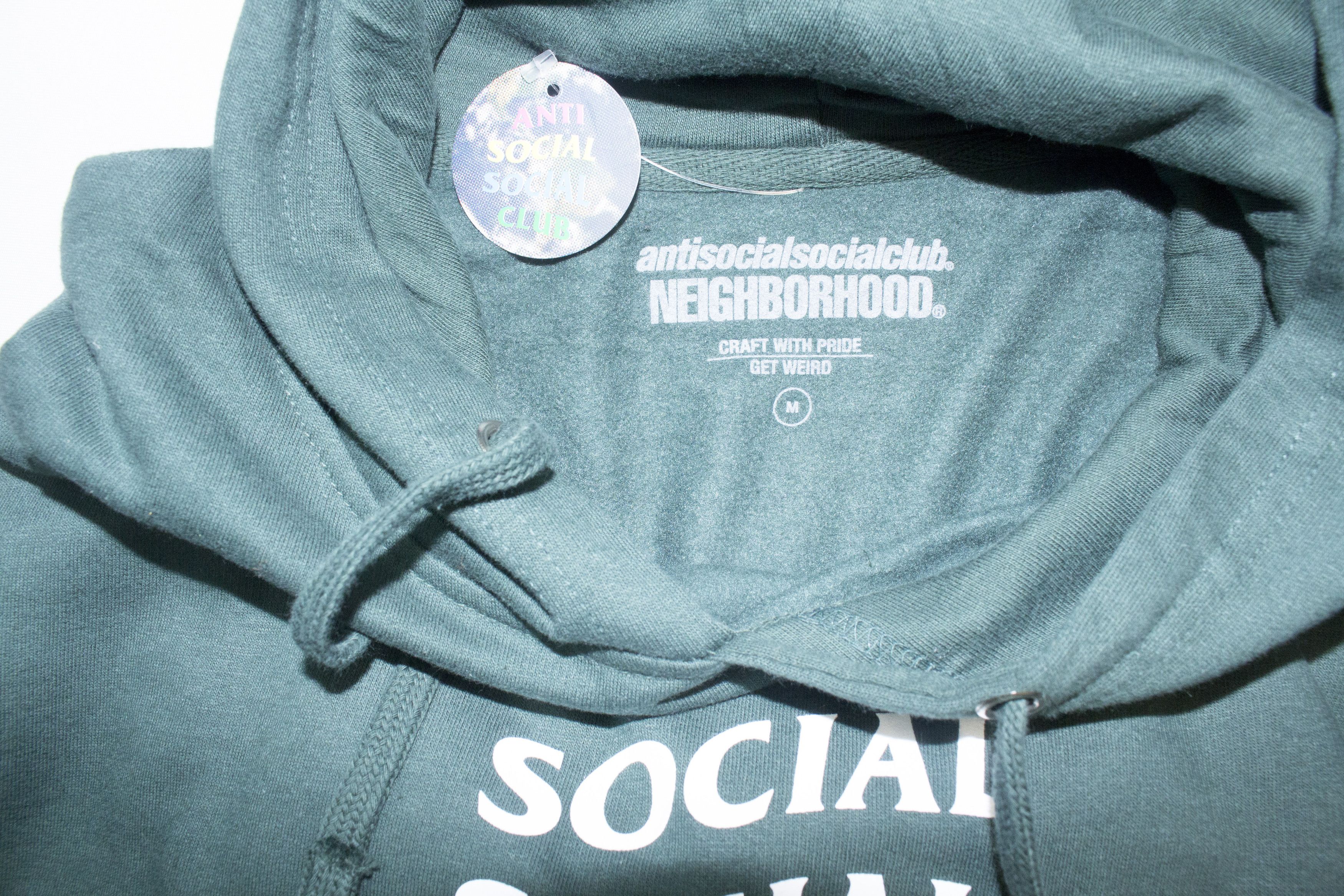 Anti Social Social Club Anti Social Social Club x Neighborhood 6IX Hoodie Green Size US M / EU 48-50 / 2 - 3 Thumbnail
