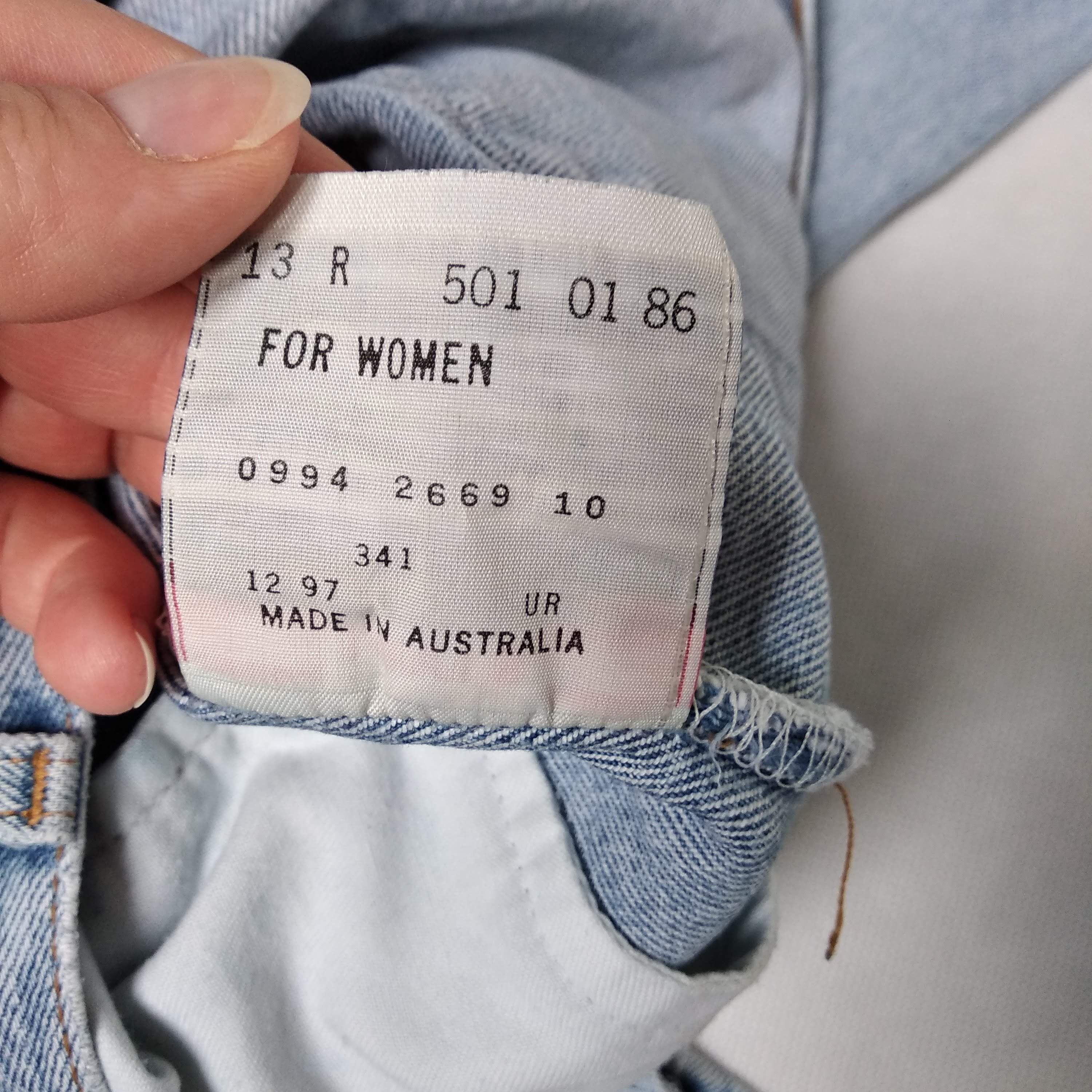 Levi's Levi's 501 vintage 90's W33 baby blue made in Australia Size 33" - 7 Thumbnail