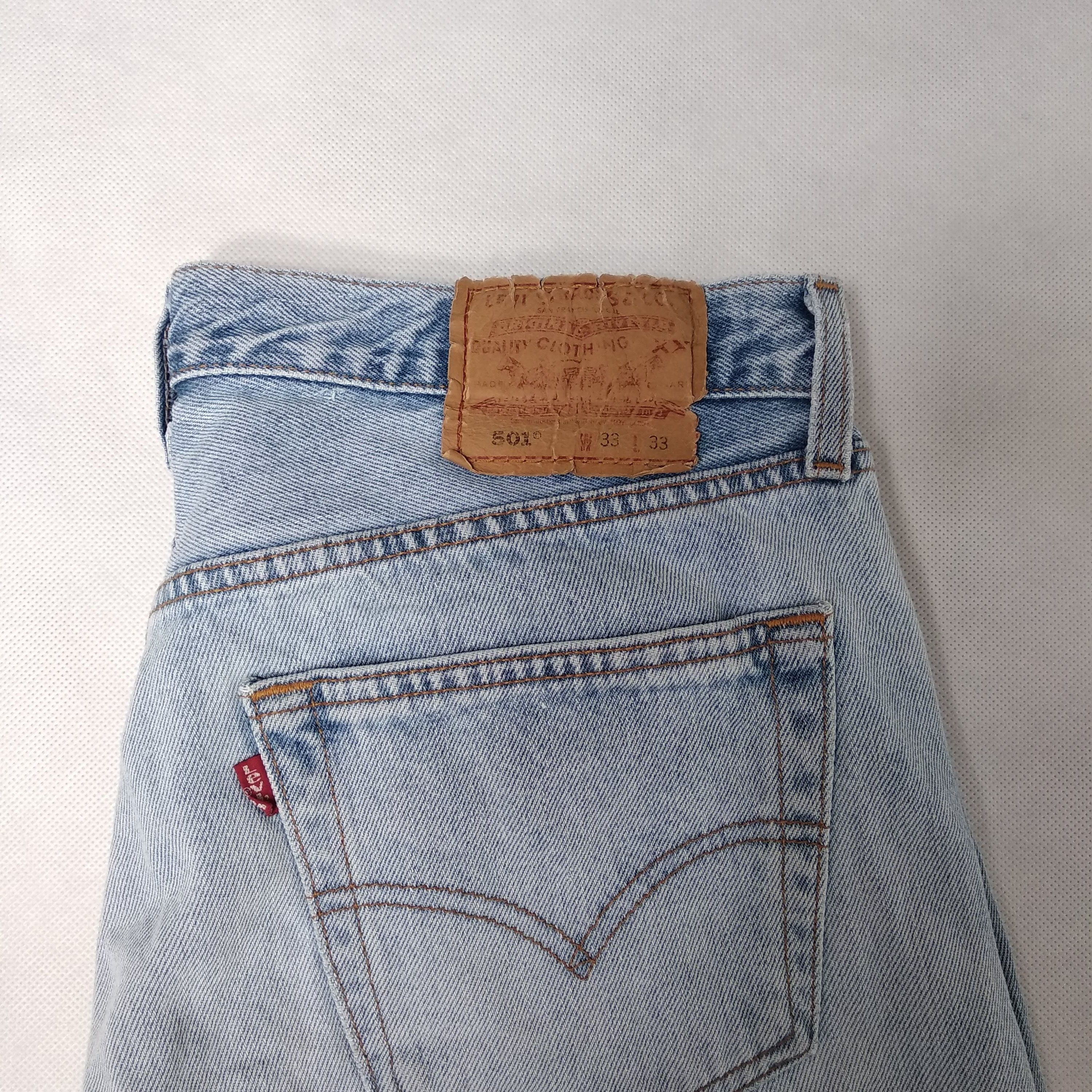 Levi's Levi's 501 vintage 90's W33 baby blue made in Australia Size 33" - 4 Thumbnail