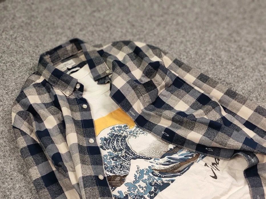 Flannel Vintage Flannel Shirt Travis Scott Style Size US M / EU 48-50 / 2 - 7 Thumbnail