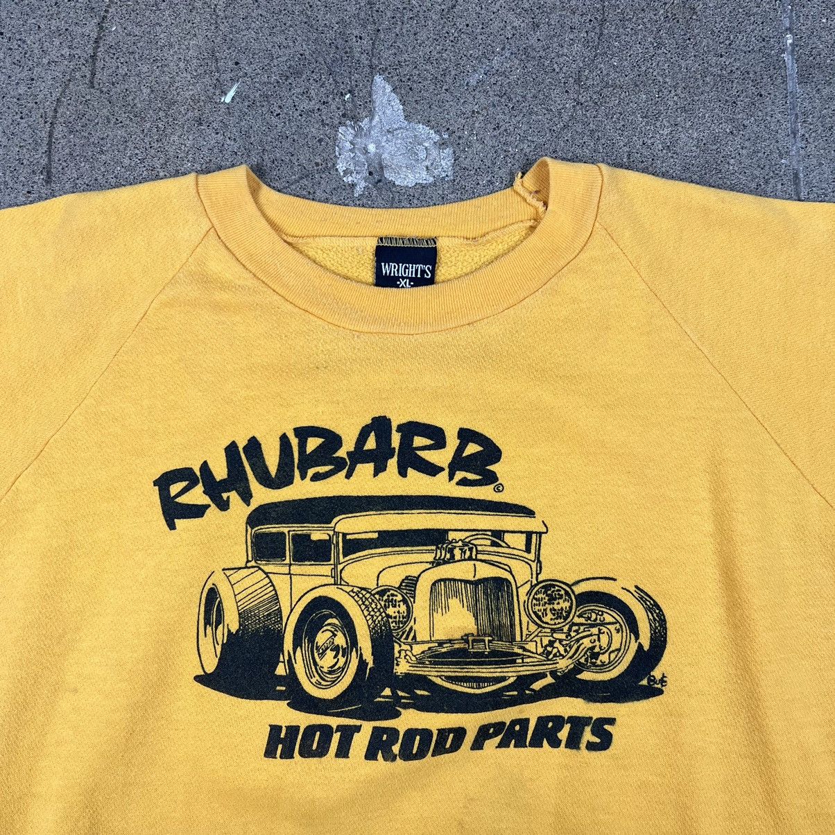 Vintage Vintage 70s shirt sleeve hot rod raglan sweatshirt. Size US XL / EU 56 / 4 - 3 Thumbnail