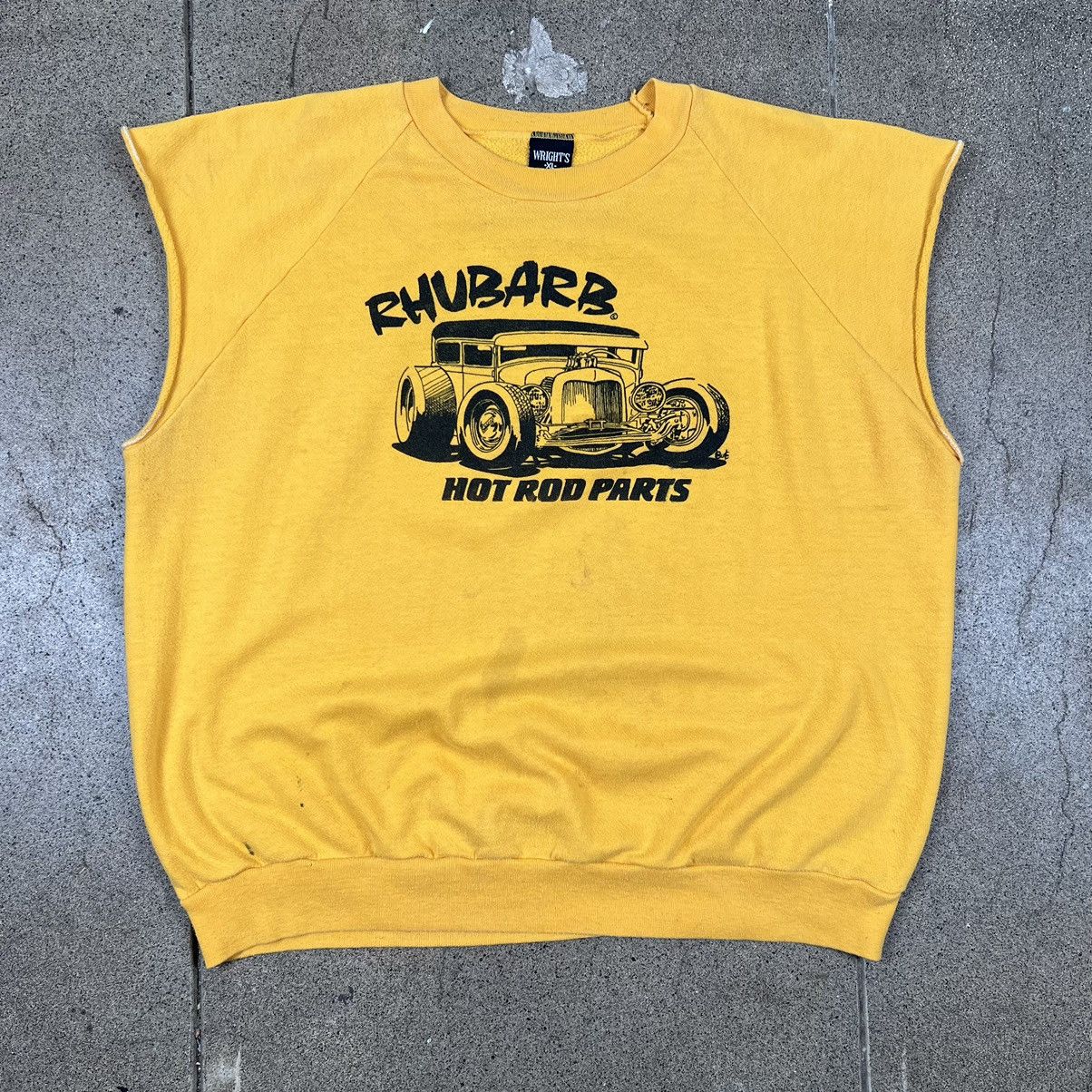 Vintage Vintage 70s shirt sleeve hot rod raglan sweatshirt. Size US XL / EU 56 / 4 - 1 Thumbnail