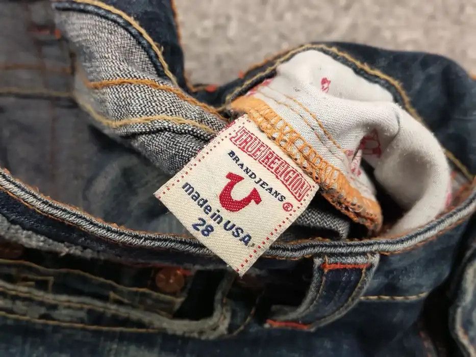 True Religion Vintage True Religion section Row Seat Jeans Made in USA ; Size 28" / US 6 / IT 42 - 9 Thumbnail