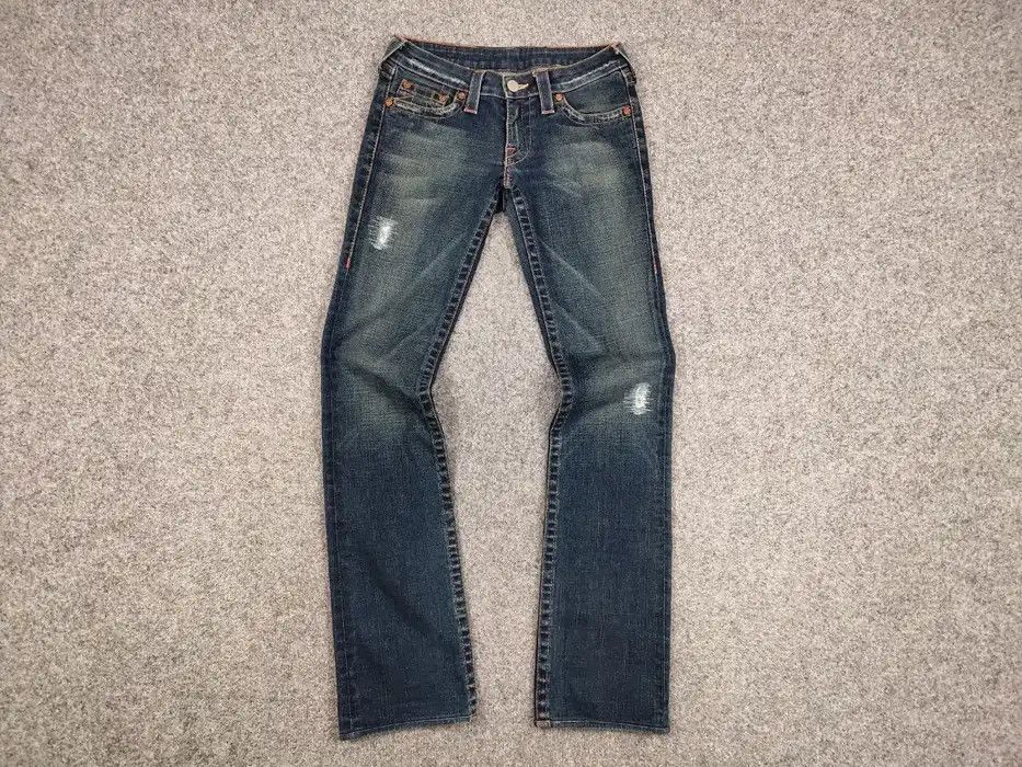 True Religion Vintage True Religion section Row Seat Jeans Made in USA ; Size 28" / US 6 / IT 42 - 6 Thumbnail