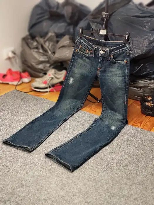 True Religion Vintage True Religion section Row Seat Jeans Made in USA ; Size 28" / US 6 / IT 42 - 10 Thumbnail
