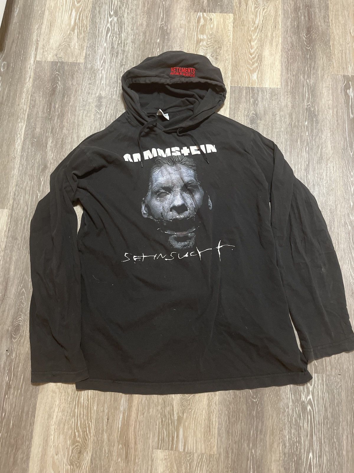 Vetements *LAST DROP* Vetements Rammstein Hoodie thin | Grailed