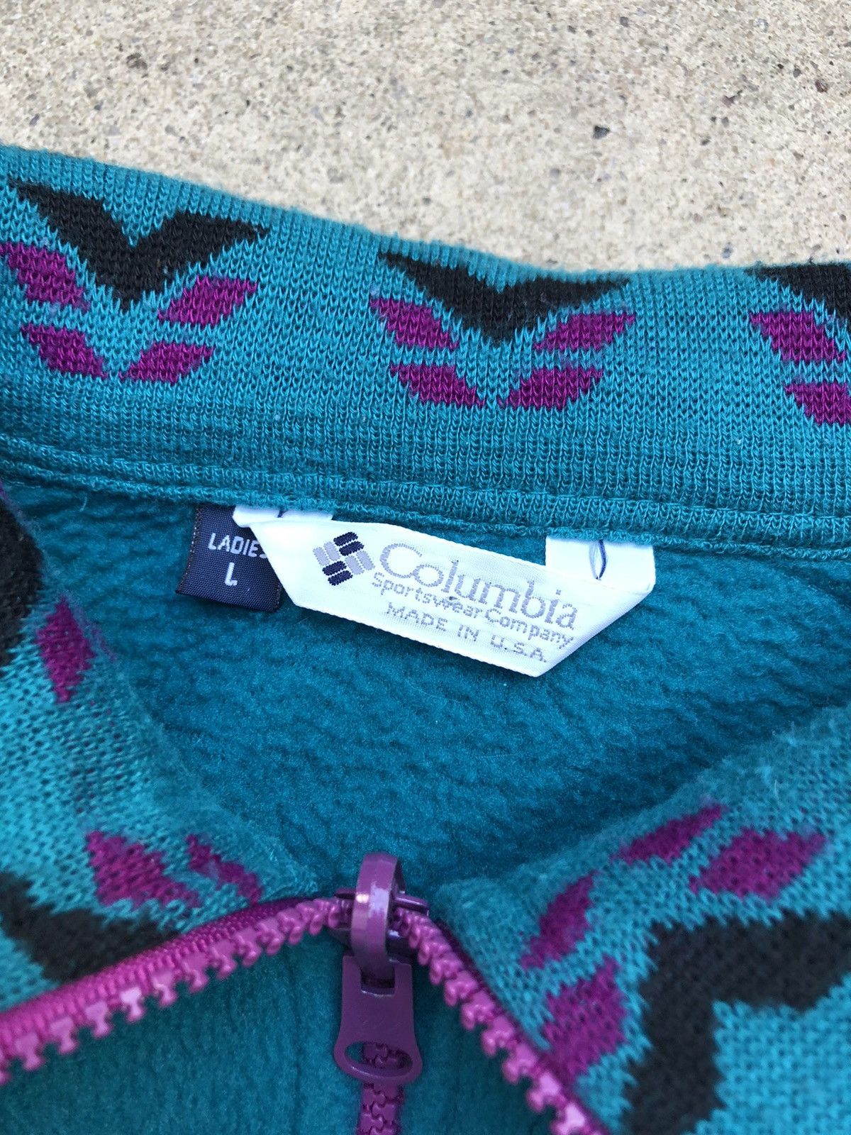 Columbia VTG 90s Columbia Fleece Size L / US 10 / IT 46 - 2 Thumbnail