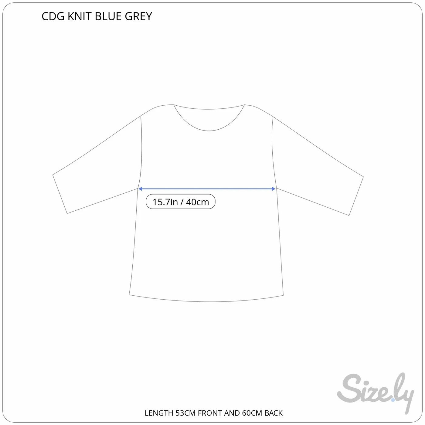 Comme des Garcons ⚡️QUICK SALE⚡️2013 Comme des Garcons Blue Grey Cardigan Size S / US 4 / IT 40 - 6 Thumbnail