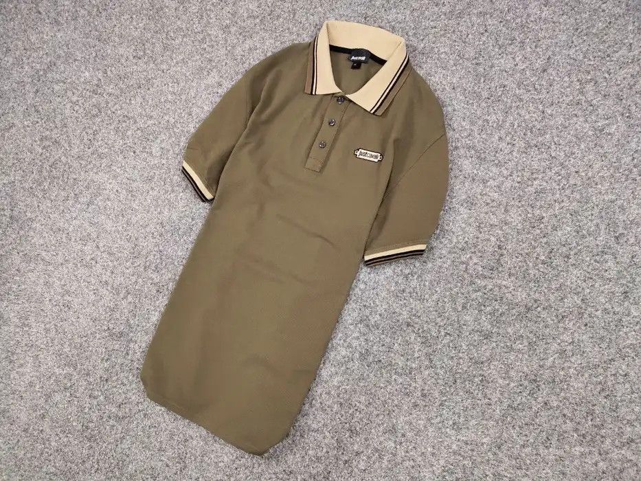 Just Cavalli Just Cavalli Exclusive Designer Olive Mens Polo Shirt Size US M / EU 48-50 / 2 - 2 Thumbnail