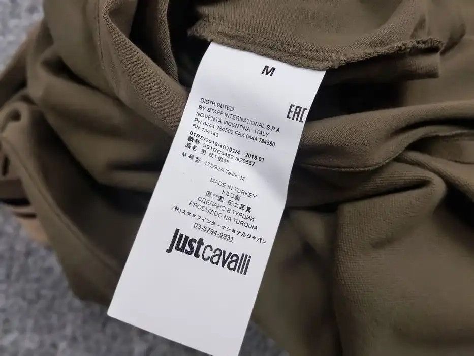 Just Cavalli Just Cavalli Exclusive Designer Olive Mens Polo Shirt Size US M / EU 48-50 / 2 - 9 Thumbnail