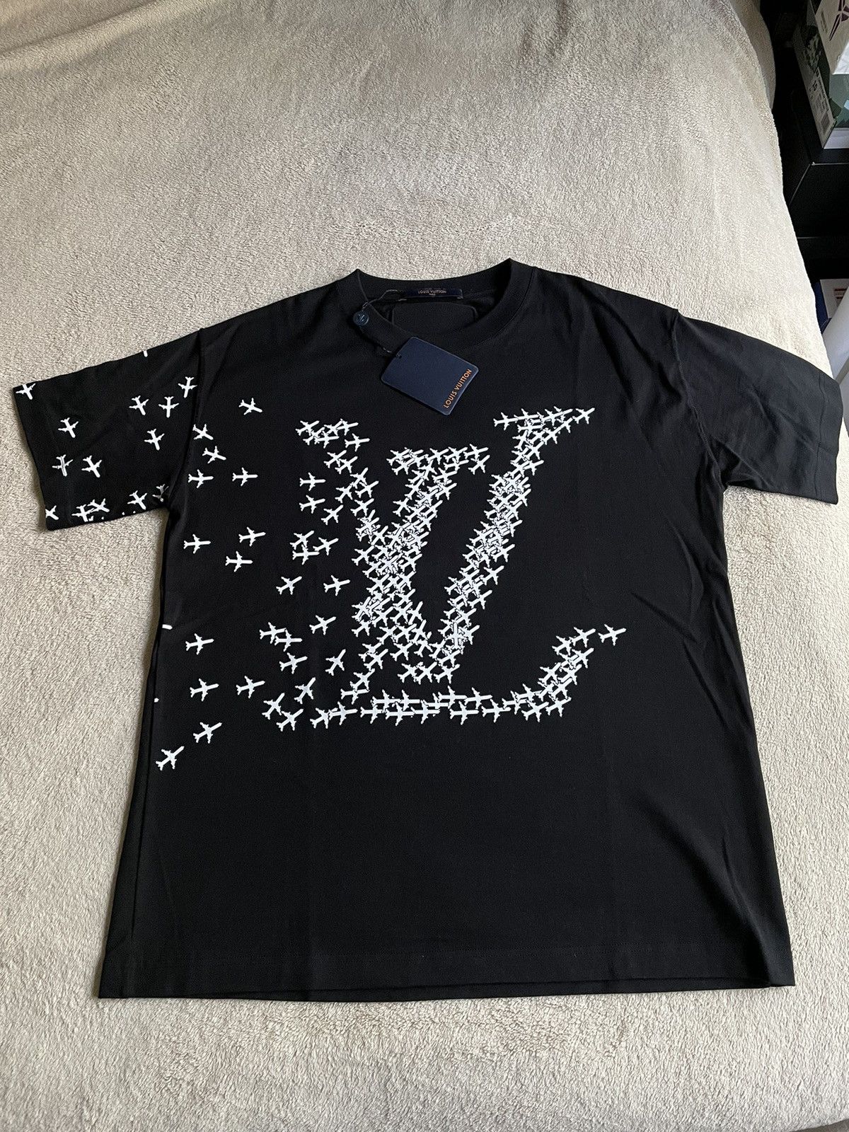 Shop Louis Vuitton MONOGRAM 2021-22FW Lv Planes Printed T-Shirt