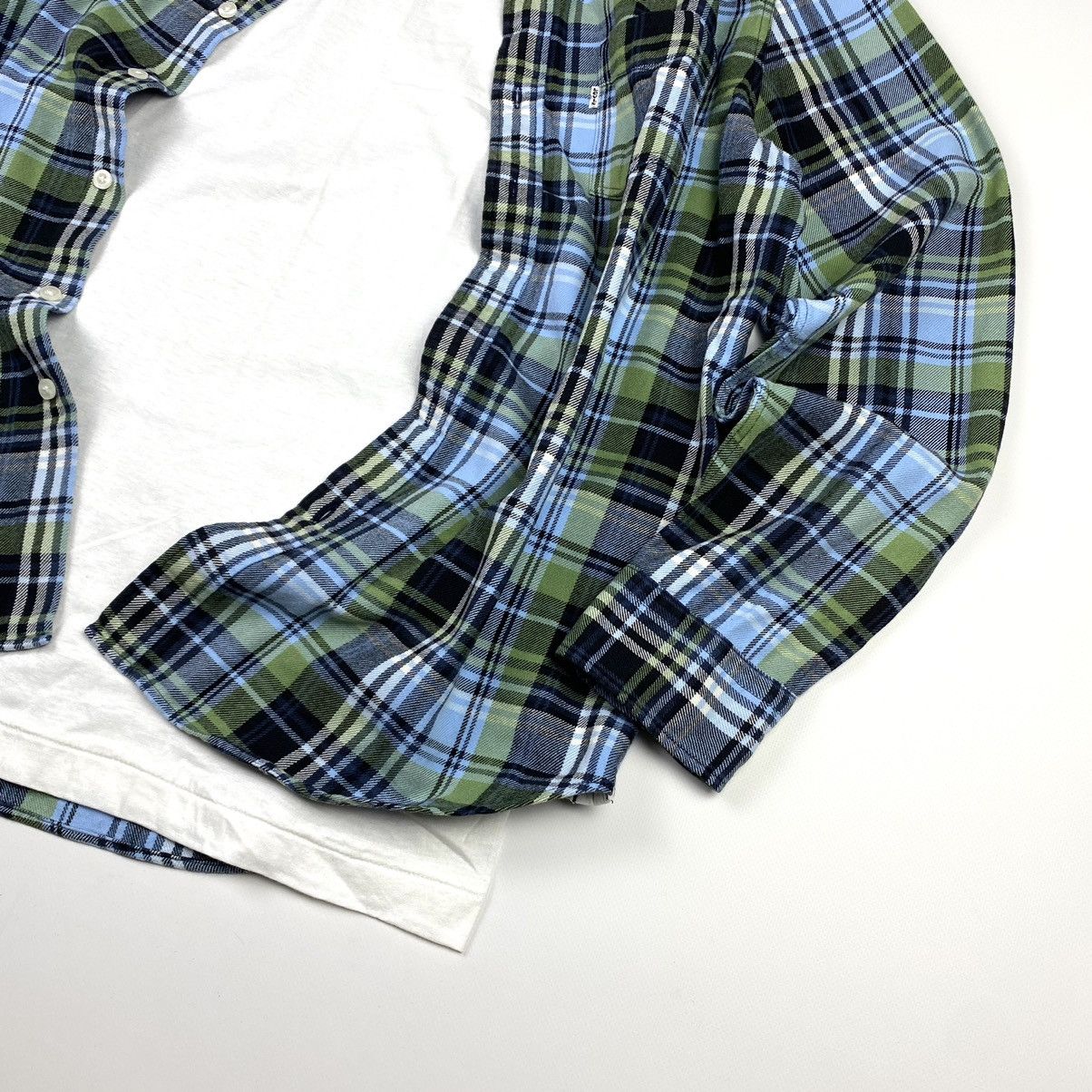 Flannel × Levi's Vintage Clothing Vintage Levi’s Flannel Plaid Shirt Checkered Travis Scott Size US L / EU 52-54 / 3 - 3 Thumbnail