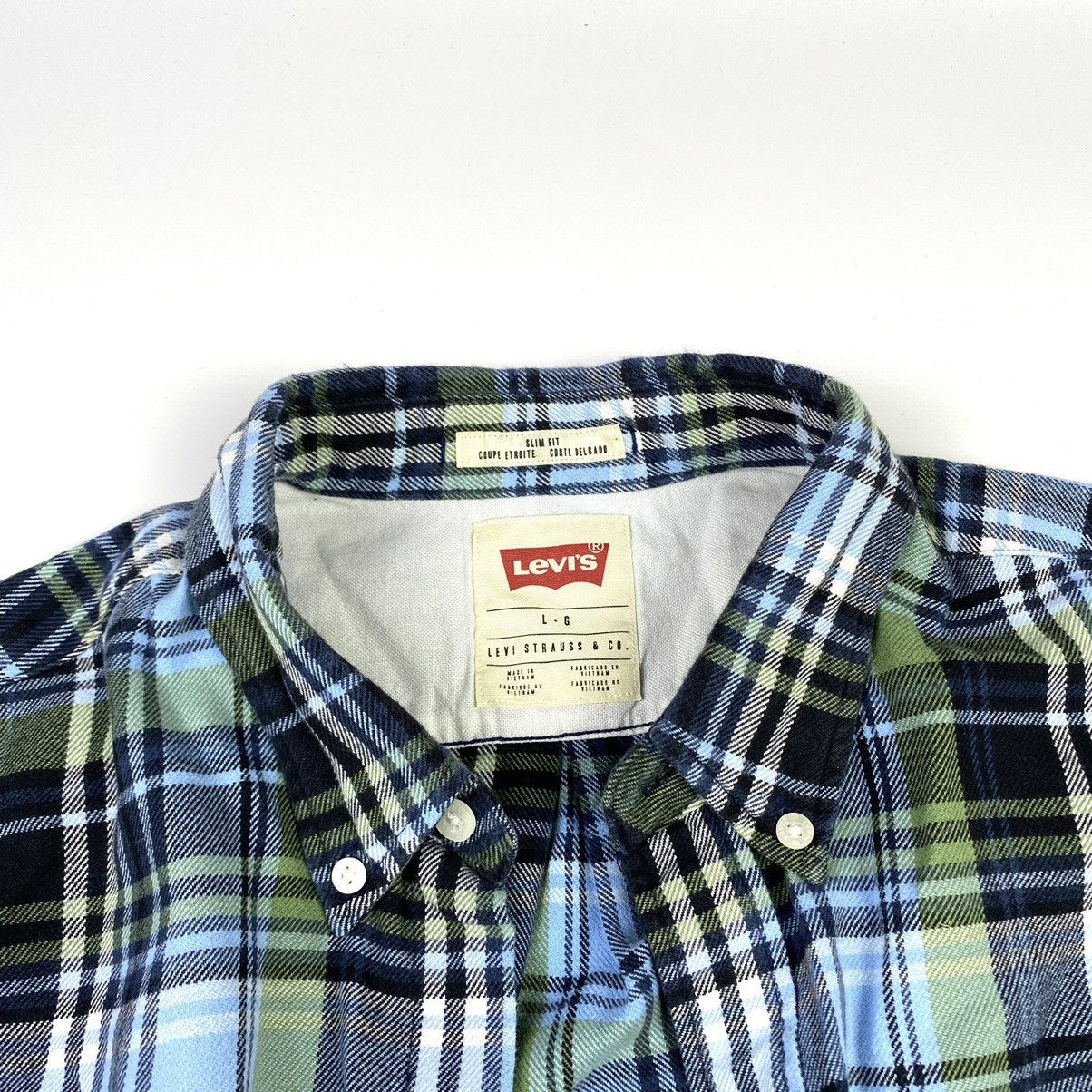 Flannel × Levi's Vintage Clothing Vintage Levi’s Flannel Plaid Shirt Checkered Travis Scott Size US L / EU 52-54 / 3 - 7 Thumbnail