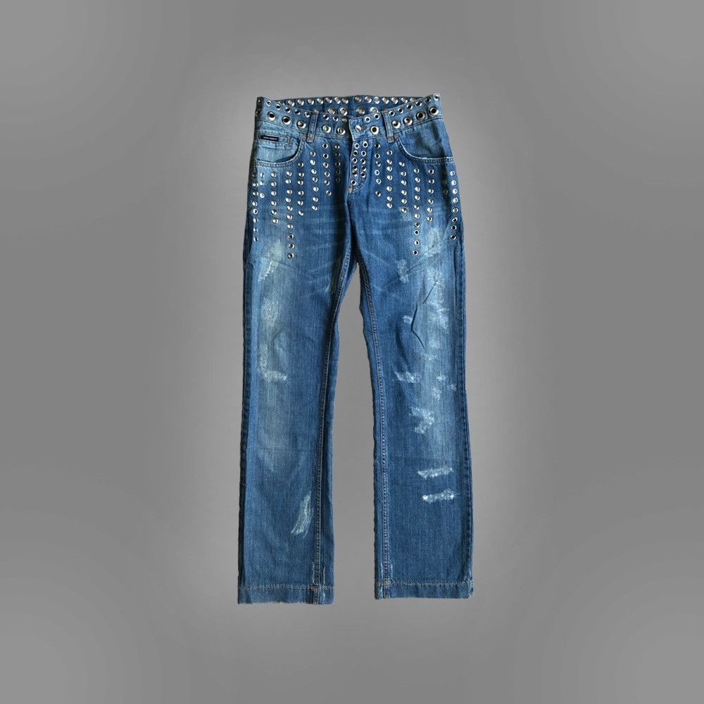 ✓archive DOLCE&GABBANA fade denim pants