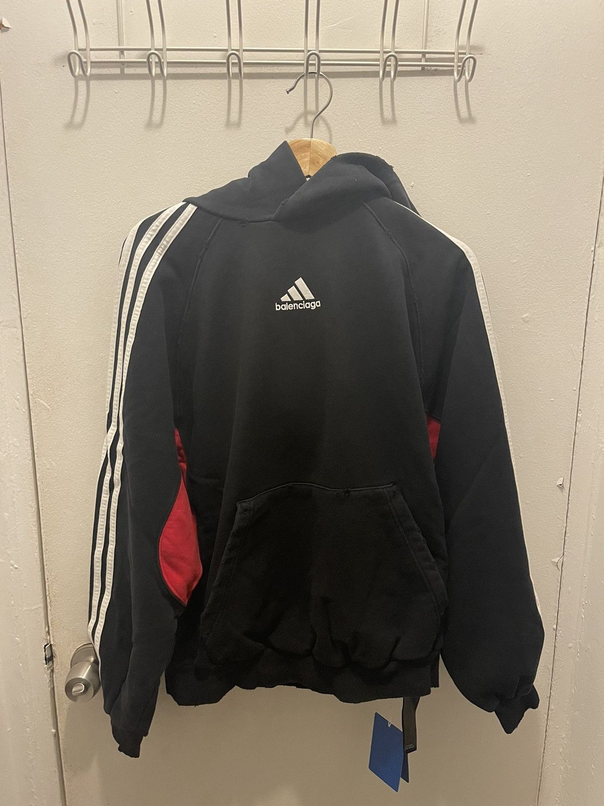 Adidas originals 90's colour block crop hoodie online