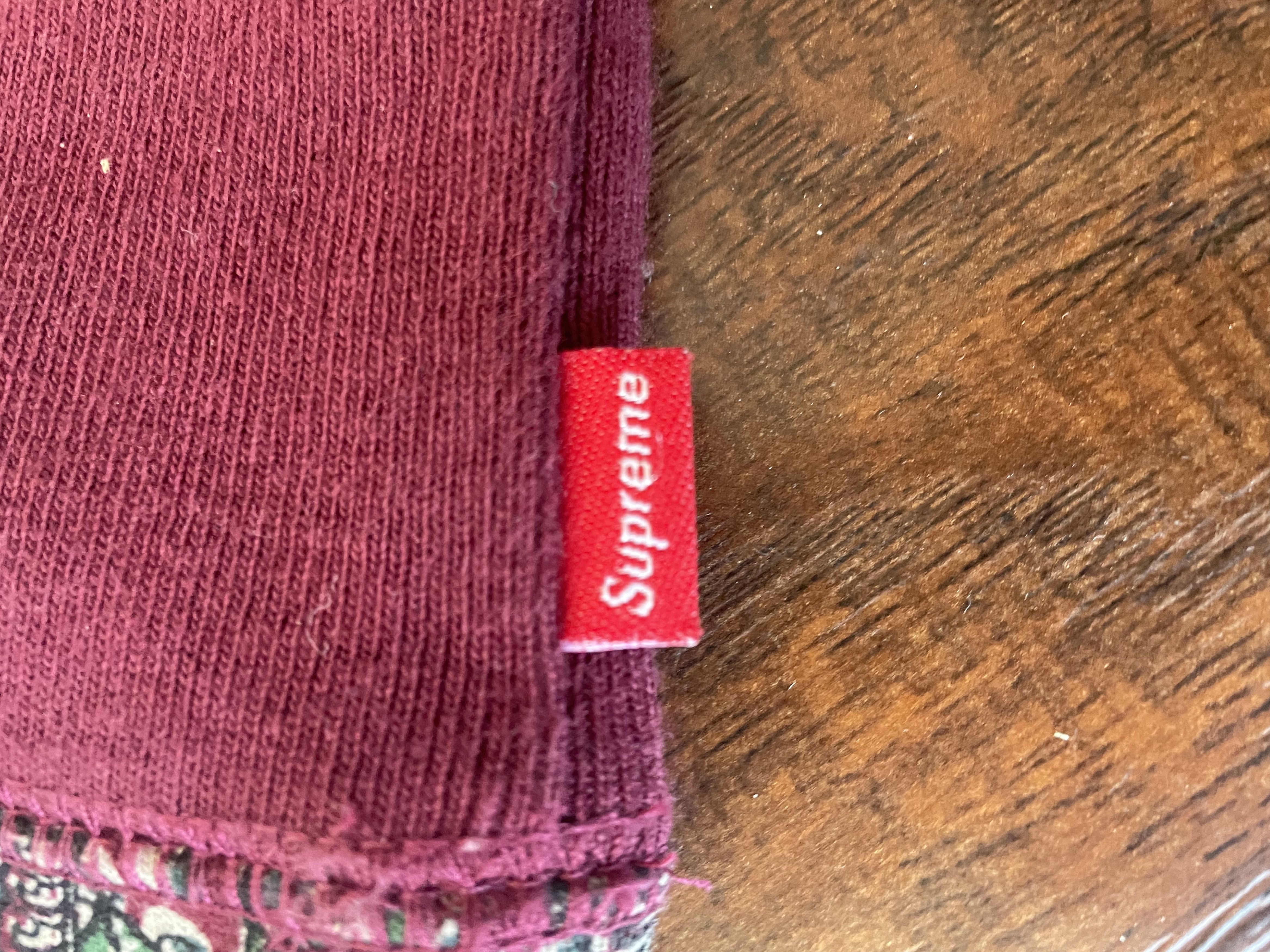 Supreme Supreme Paisley Hoodie 2011 Burgundy Red Small Box Logo Size US S / EU 44-46 / 1 - 7 Thumbnail