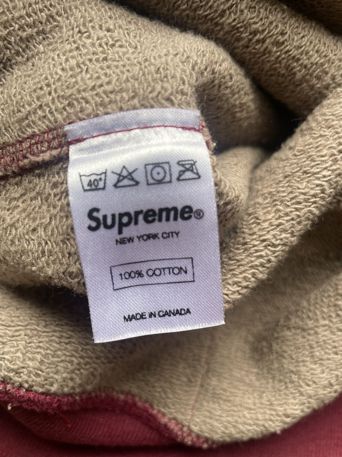 Supreme Supreme Paisley Hoodie 2011 Burgundy Red Small Box Logo Size US S / EU 44-46 / 1 - 8 Thumbnail