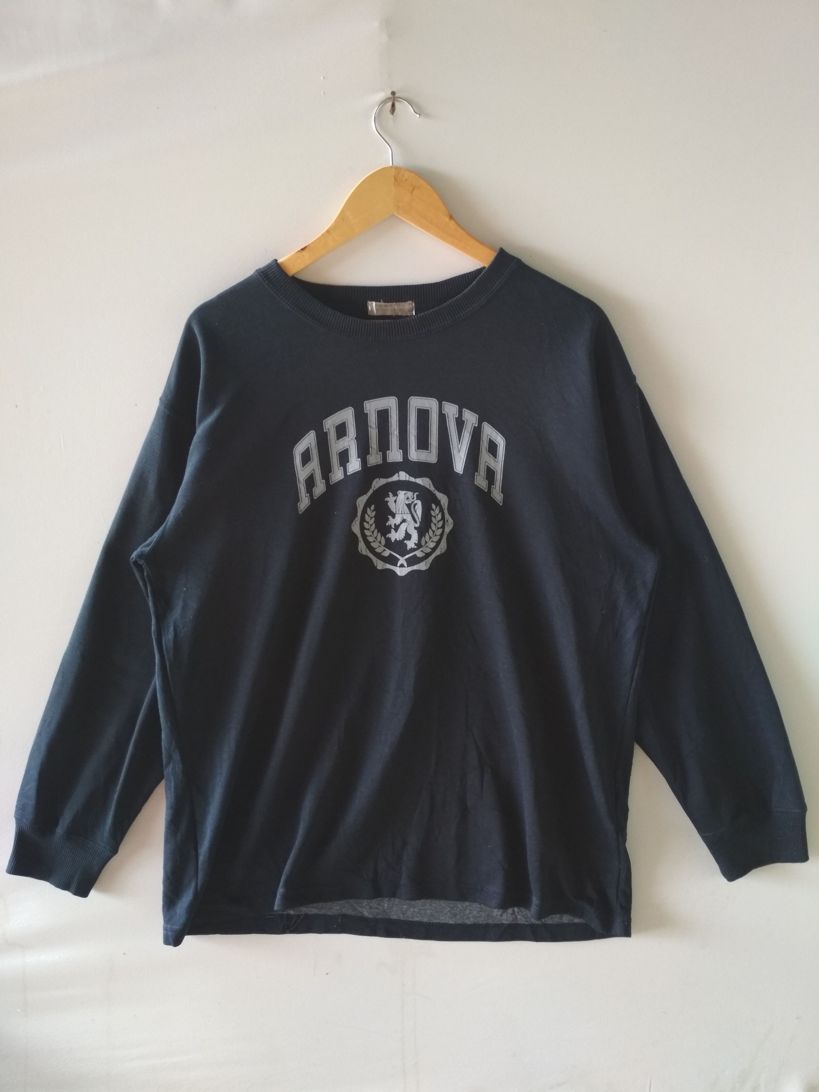 Japanese Brand ARNOVA BIG LOGO LONG SLEEVE CREWNECK SHIRT Size US L / EU 52-54 / 3 - 1 Thumbnail
