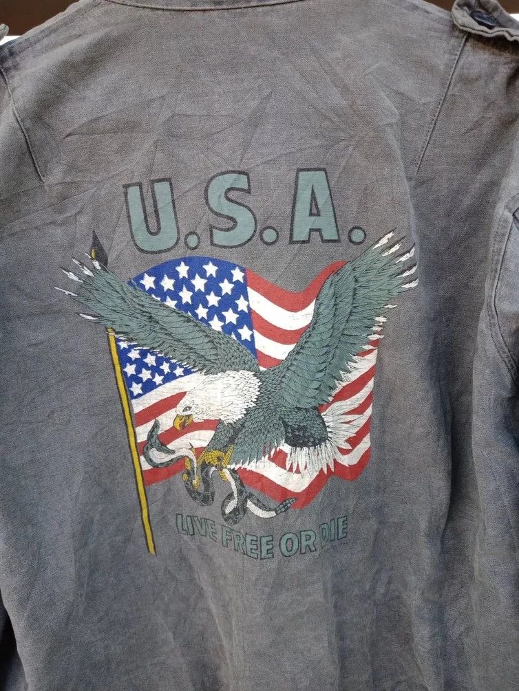Japanese Brand CHR Brand Live Free Or Die USA War Memorial Eagle Size US M / EU 48-50 / 2 - 7 Thumbnail
