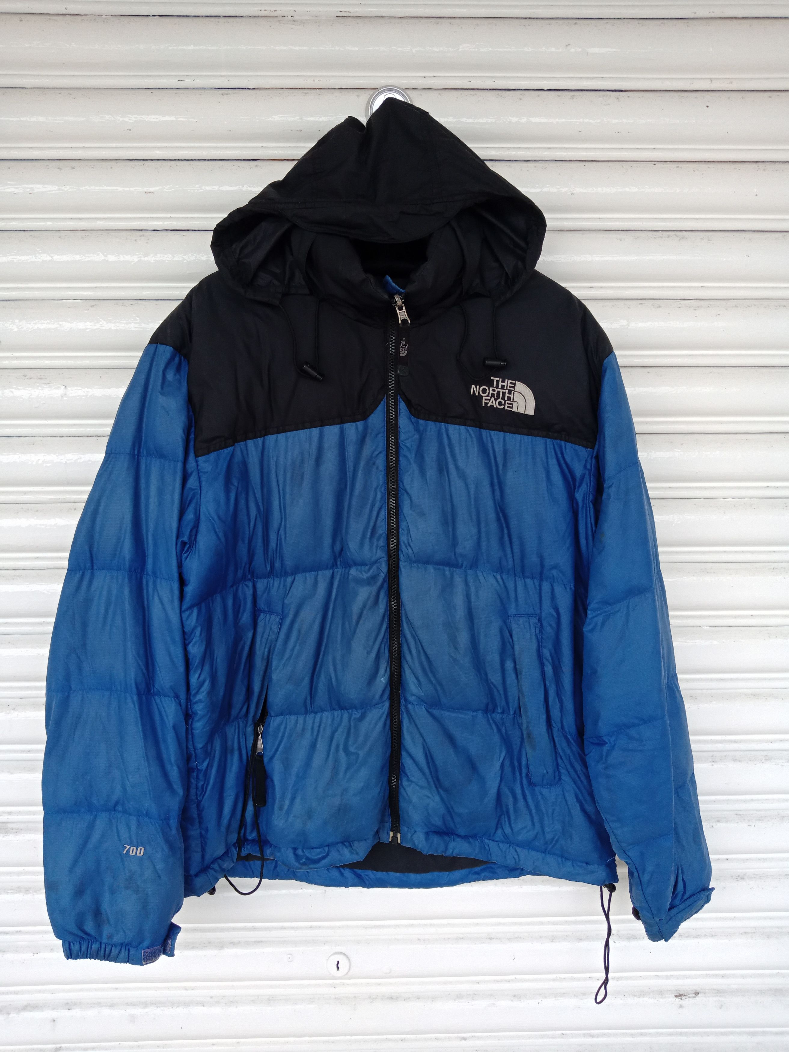 The North Face 700 Goose Down Blue Black Jacket