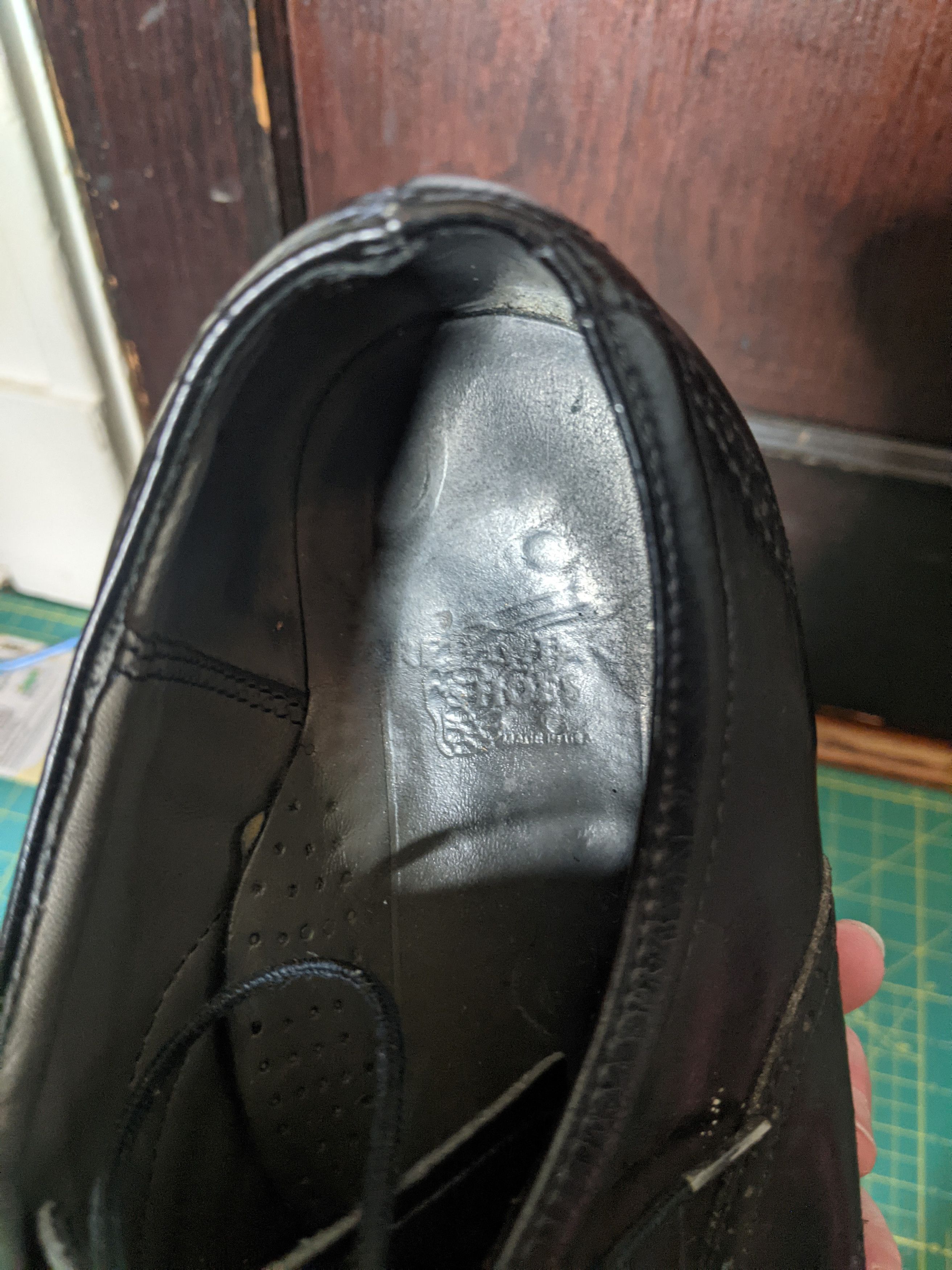 Red Wing Black leather brogues vintage made in USA Size US 9 / EU 42 - 3 Thumbnail