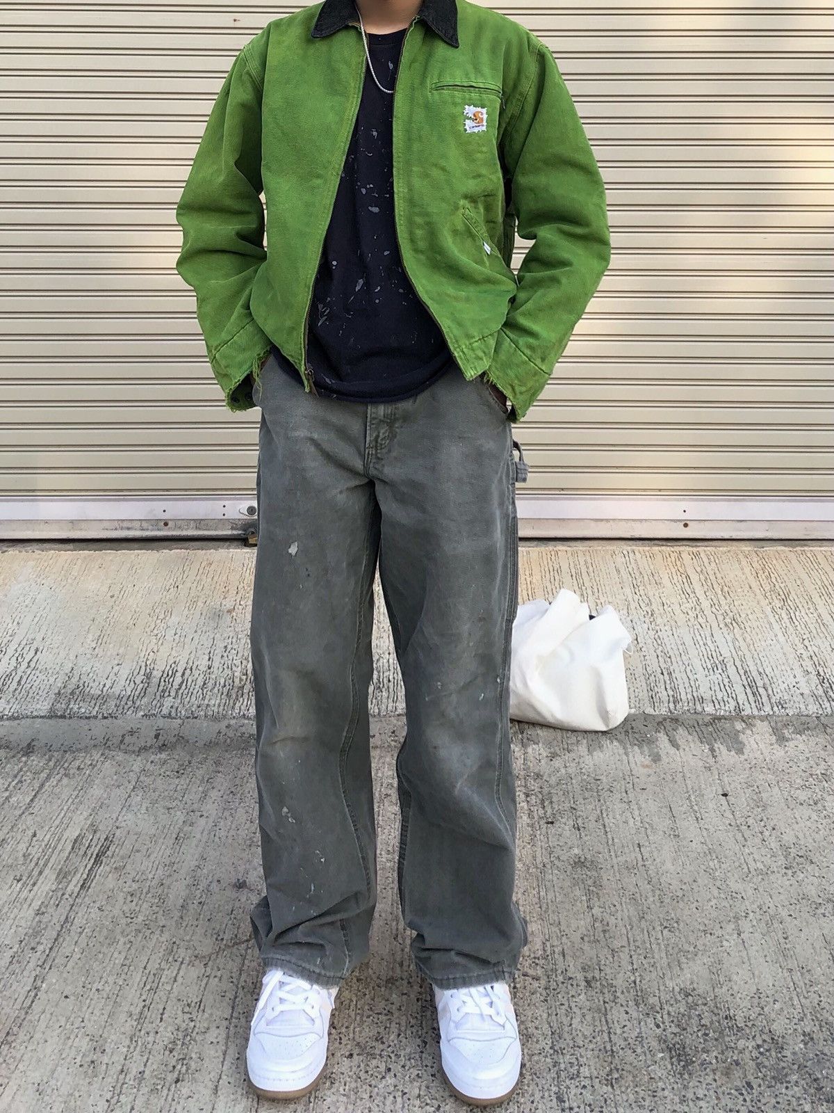 Carhartt × Vintage Vintage 90’s Carhartt Detroit Jacket Repair Custom (M) Size US M / EU 48-50 / 2 - 10 Thumbnail