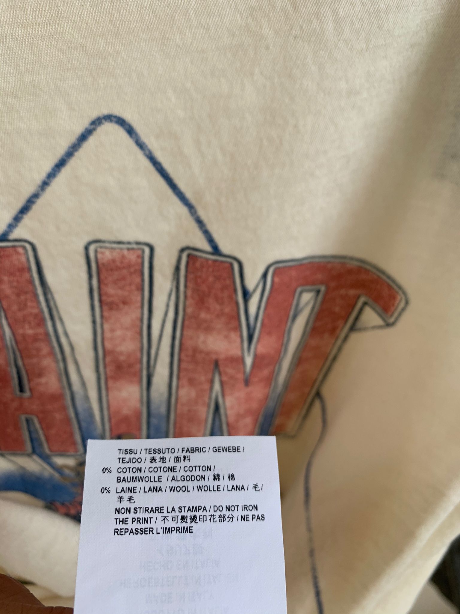 Saint Laurent Paris o1rshd1 Q:3 / Robot 3/4 Logo Tee in Multicolor Size US S / EU 44-46 / 1 - 11 Thumbnail