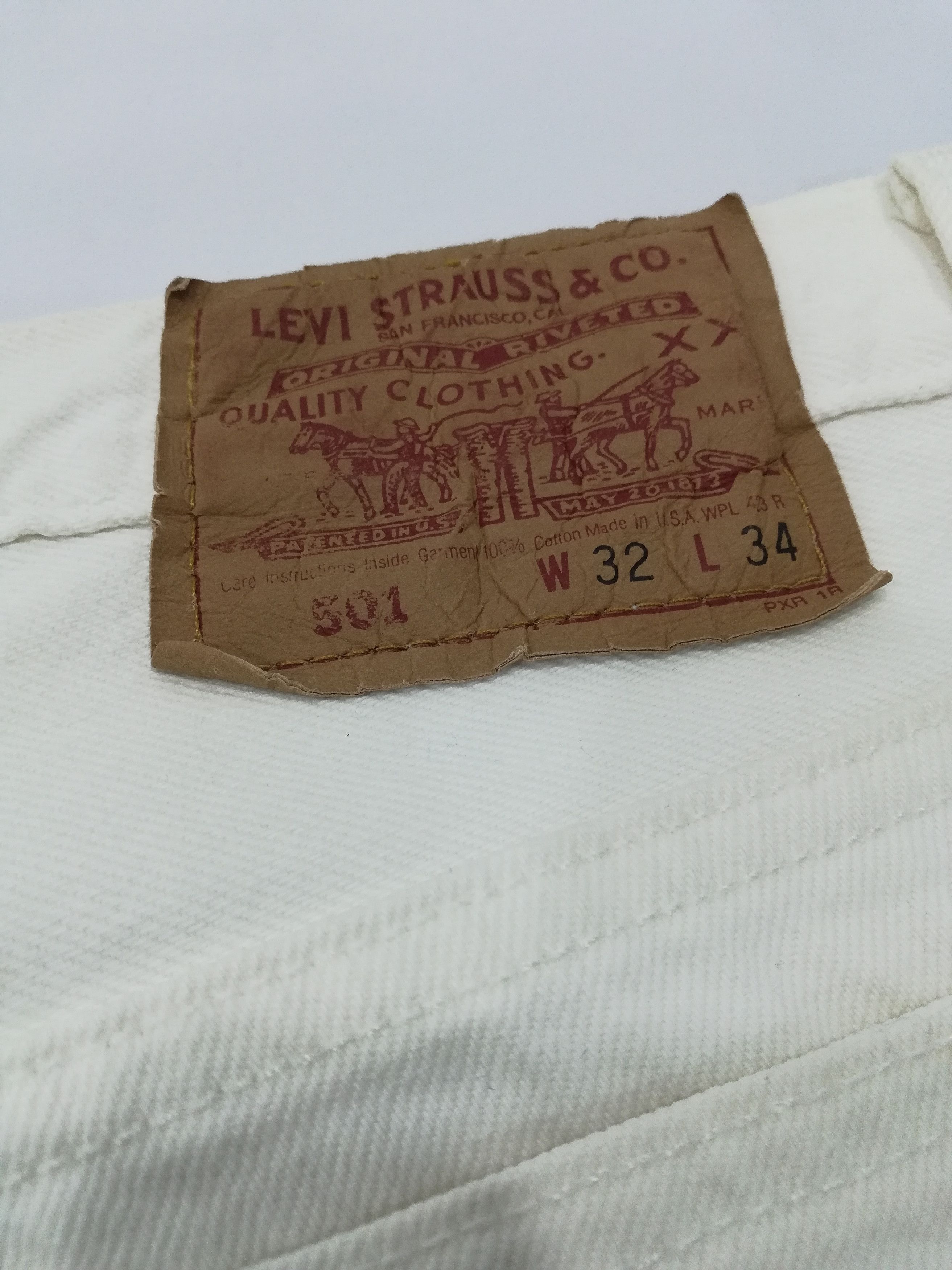 Levi's Reworked 90s Levis 501 USA with Boro Patchwork Size US 30 / EU 46 - 9 Thumbnail