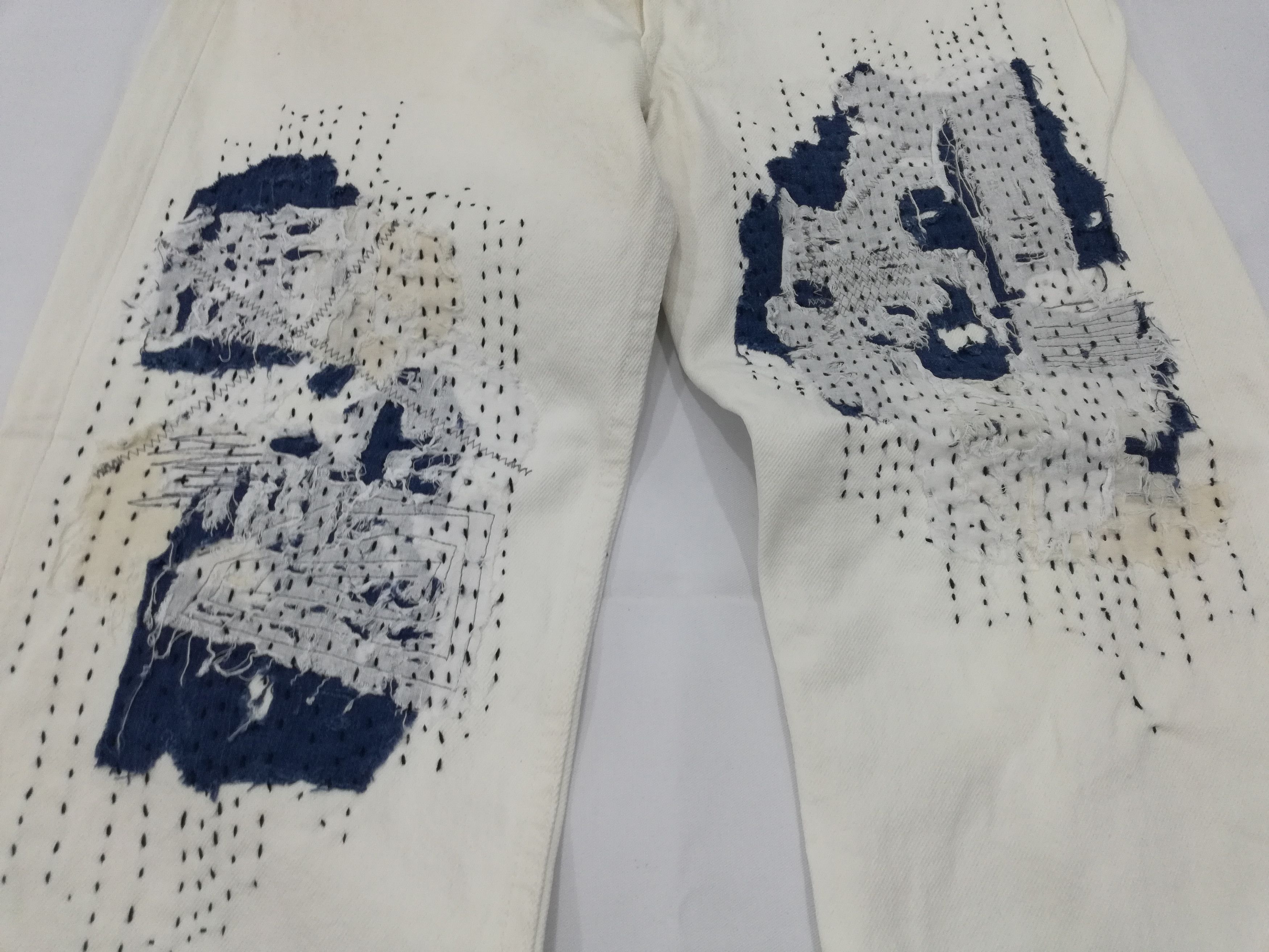 Levi's Reworked 90s Levis 501 USA with Boro Patchwork Size US 30 / EU 46 - 4 Thumbnail