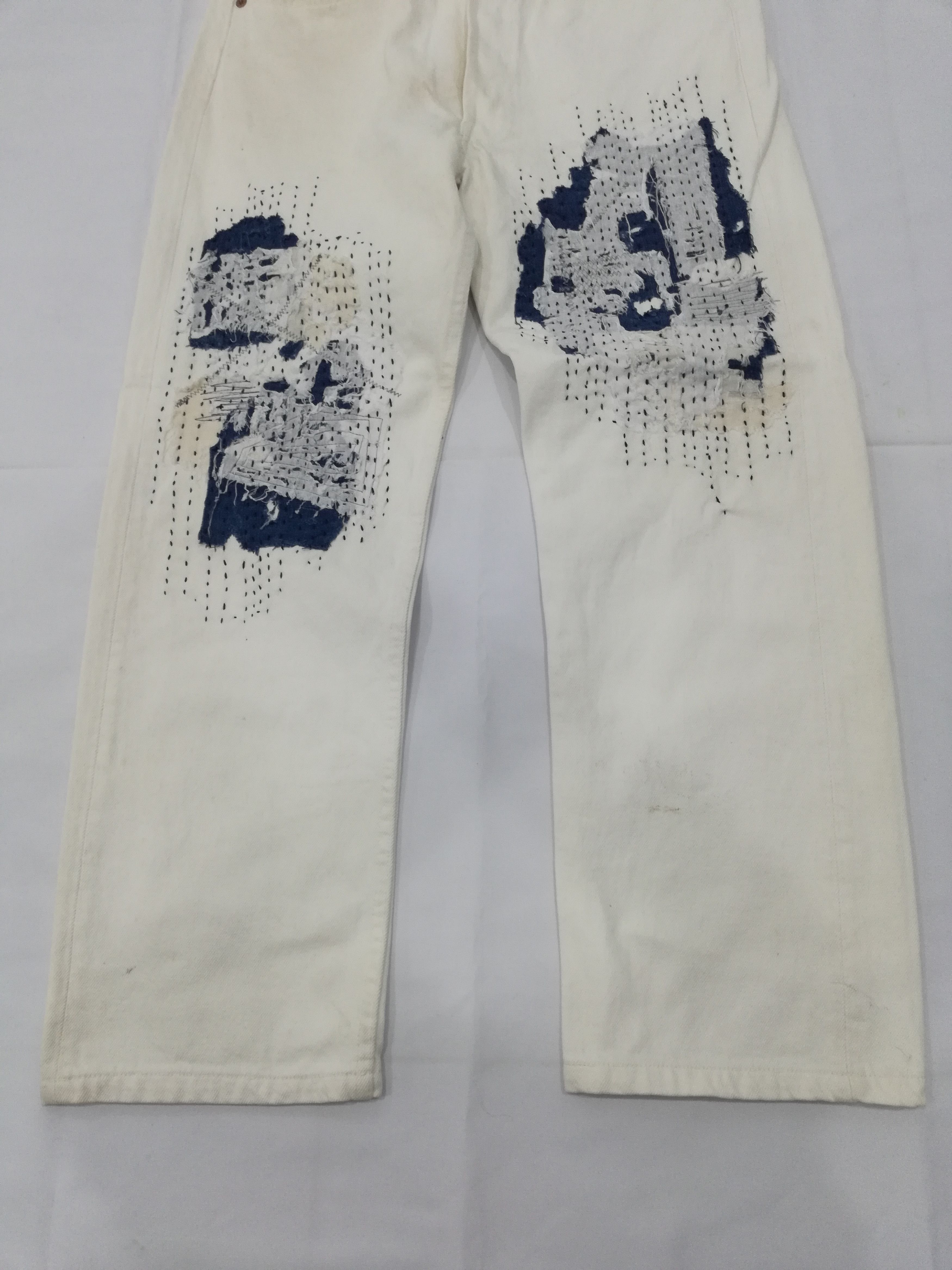 Levi's Reworked 90s Levis 501 USA with Boro Patchwork Size US 30 / EU 46 - 5 Thumbnail