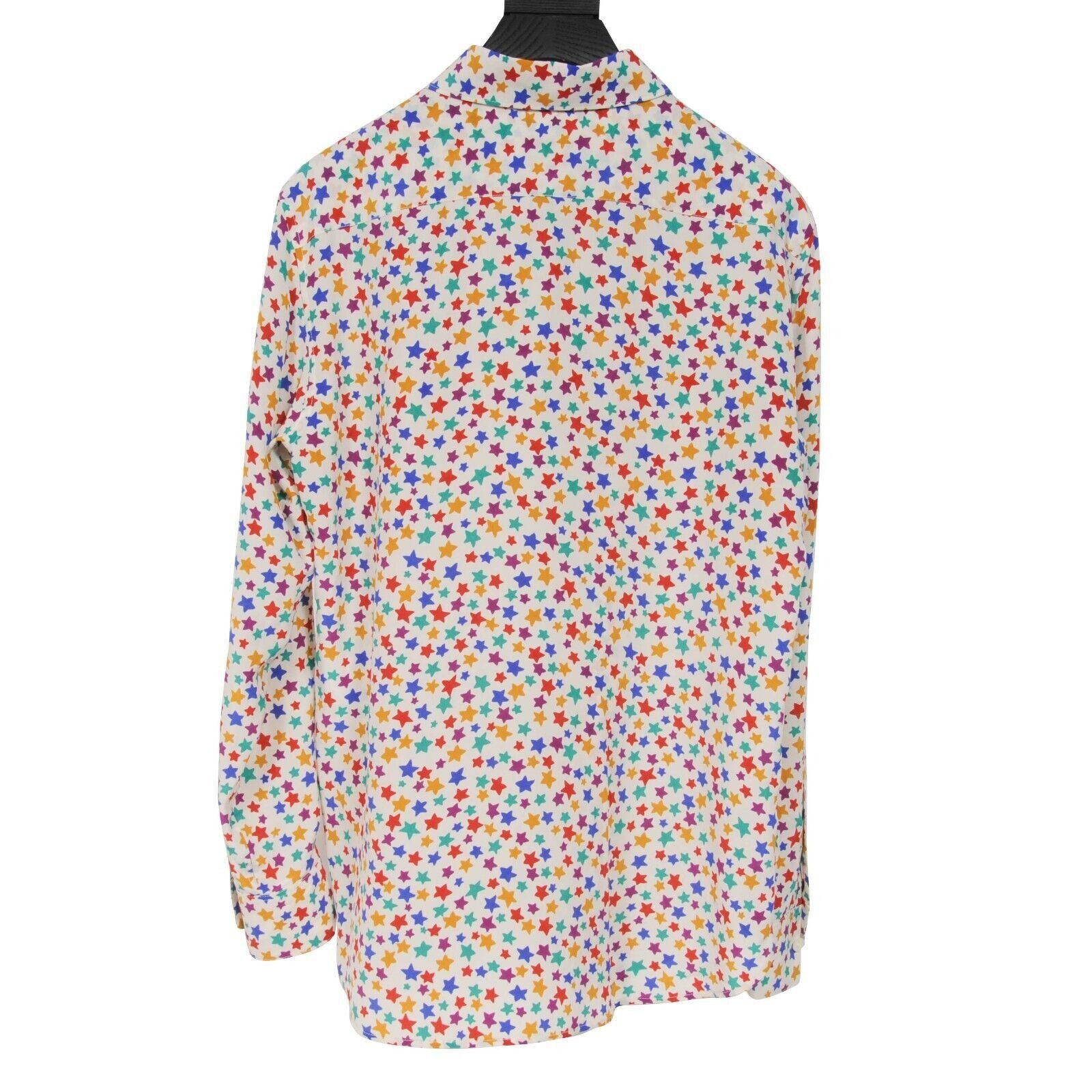 Saint Laurent Paris Star Print Button Down Shirt Top Size M / US 6-8 / IT 42-44 - 2 Thumbnail