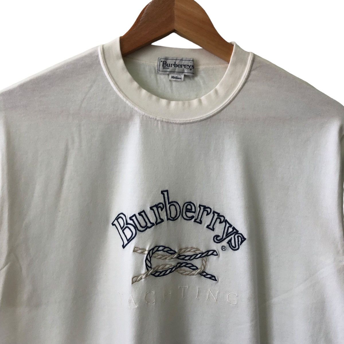 Burberry Vintage Burberrys Embroidery Tshirt Size US L / EU 52-54 / 3 - 2 Thumbnail