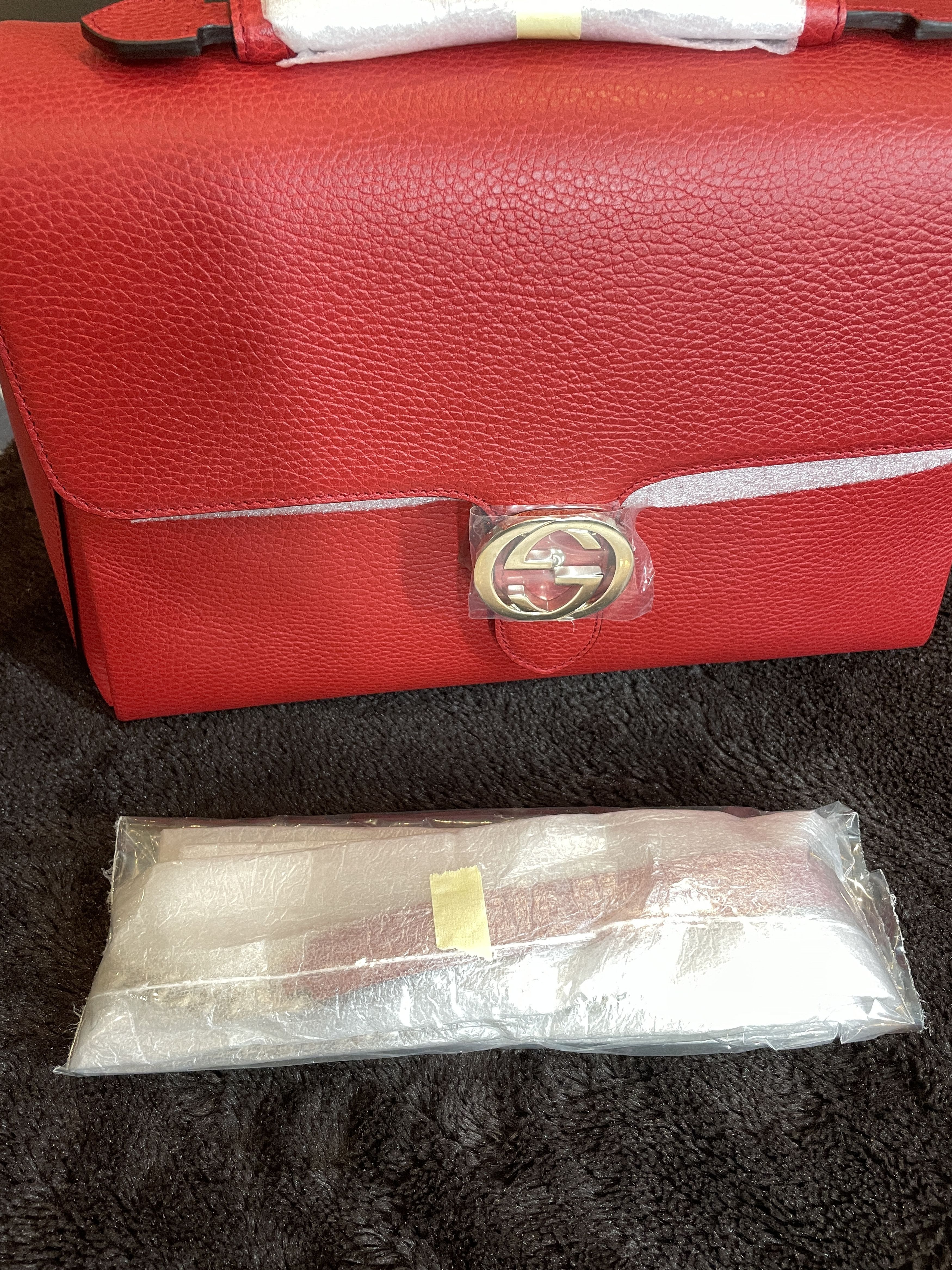 Gucci Interlocking G Top Handle Large Handbag
