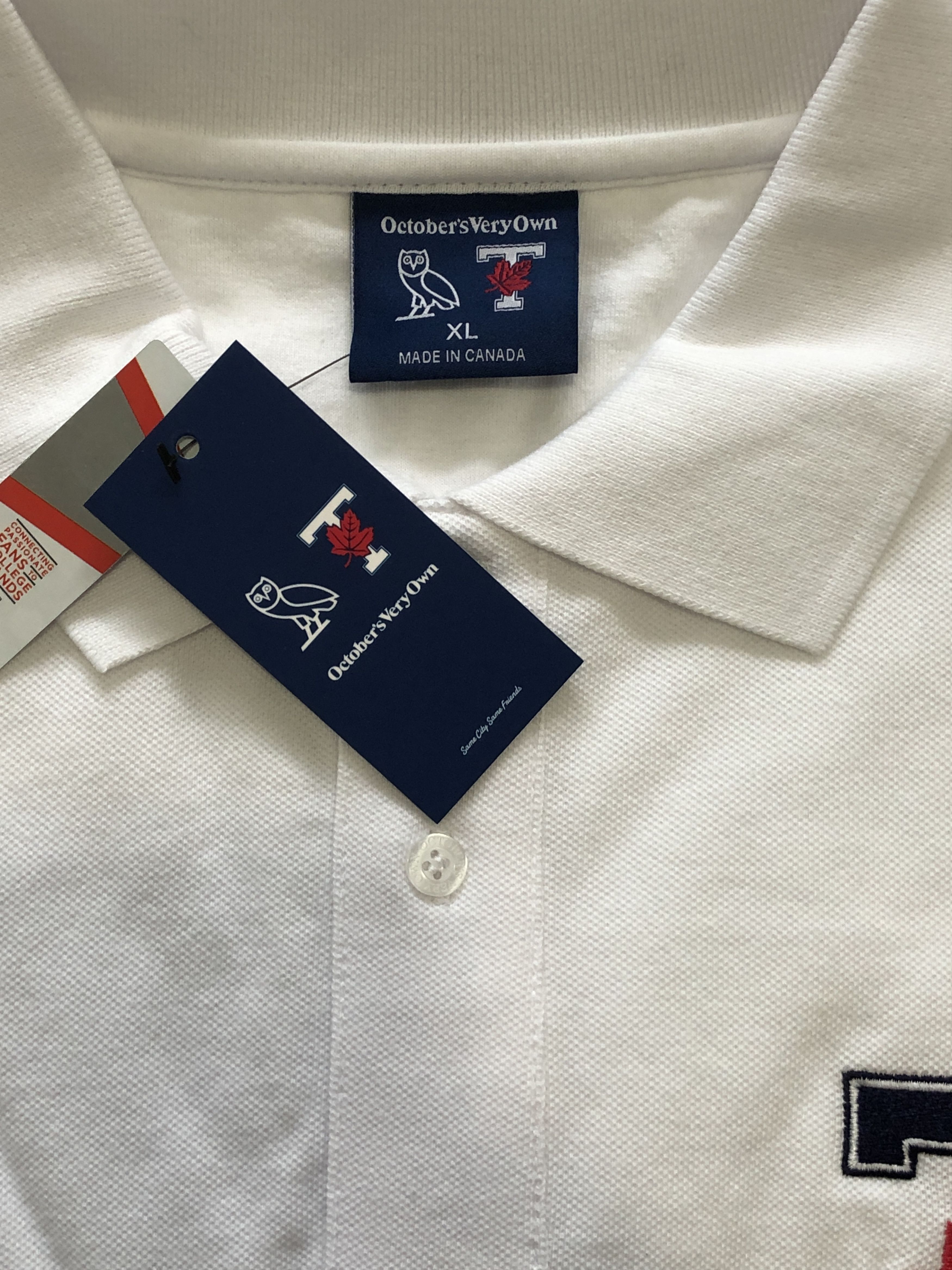 Drake OVO X UofT POLO - White Size US XL / EU 56 / 4 - 6 Thumbnail