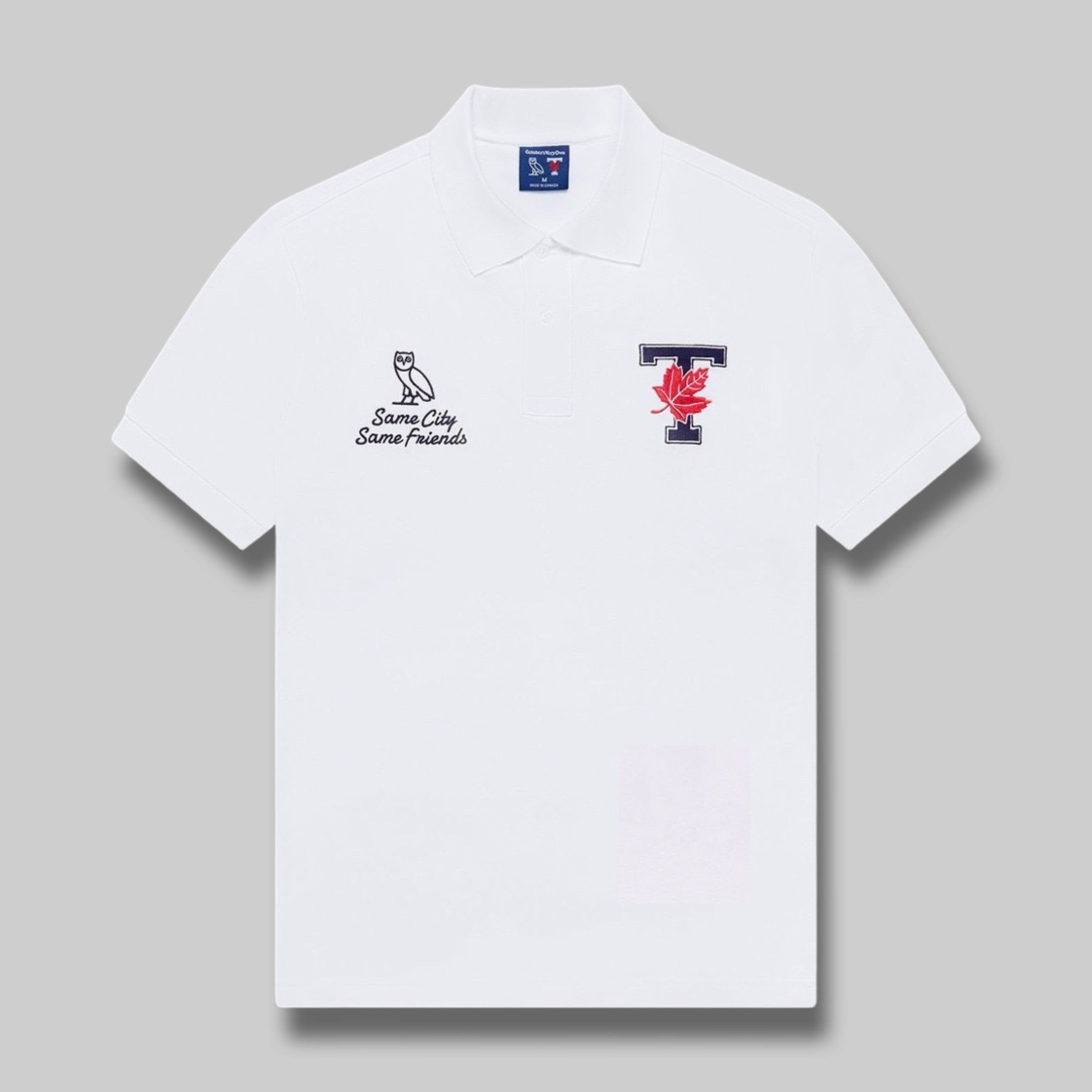Drake OVO X UofT POLO - White Size US XL / EU 56 / 4 - 1 Thumbnail