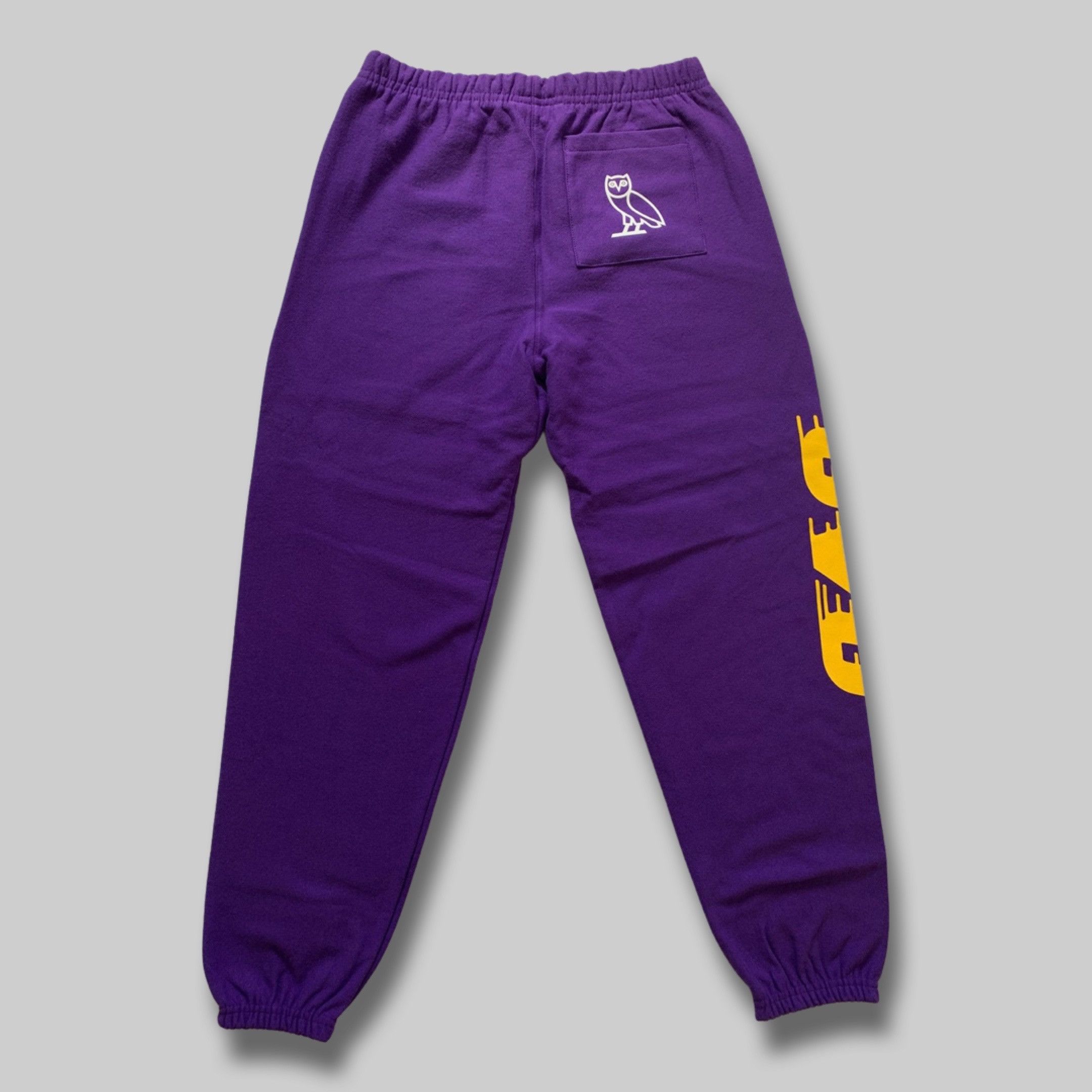 Drake OVO X NBA LAKERS FLEECE PANT - Medium Size US 31 - 2 Thumbnail