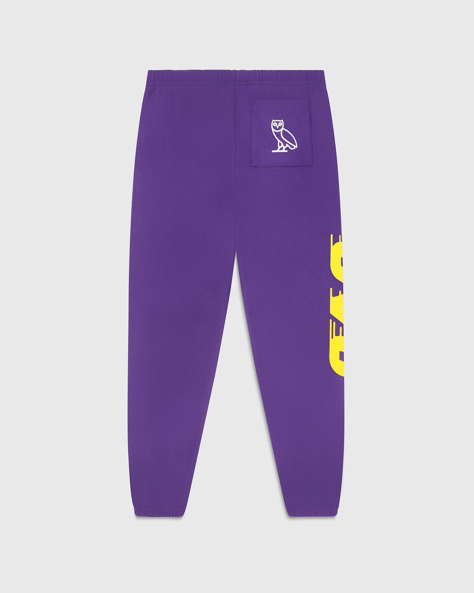 Drake OVO X NBA LAKERS FLEECE PANT - Medium Size US 31 - 5 Thumbnail